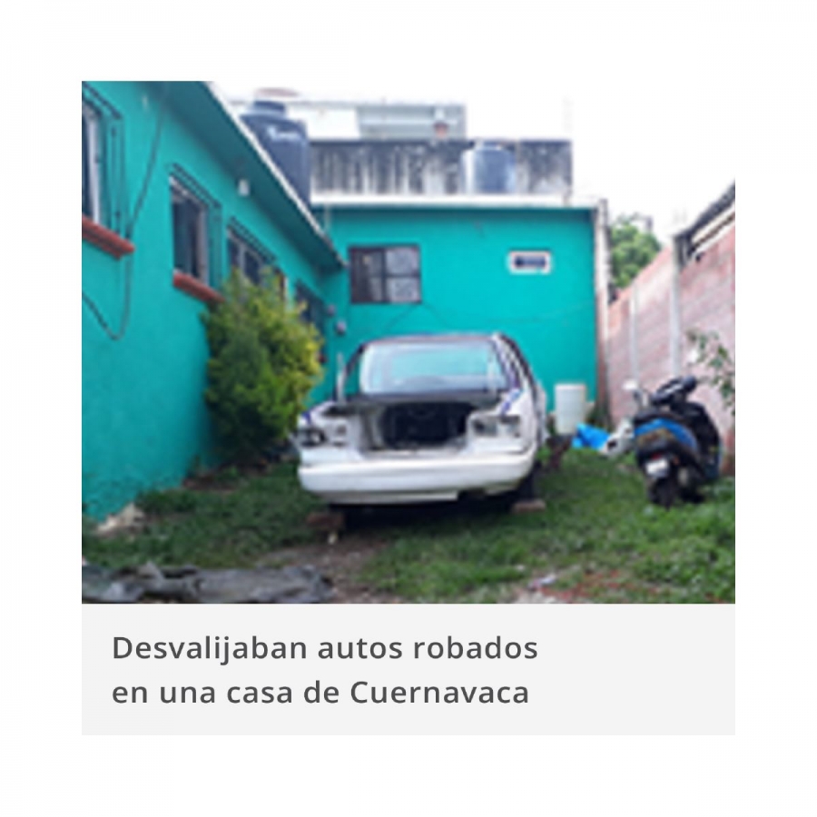 Catean una casa donde desvalijaban autos robados