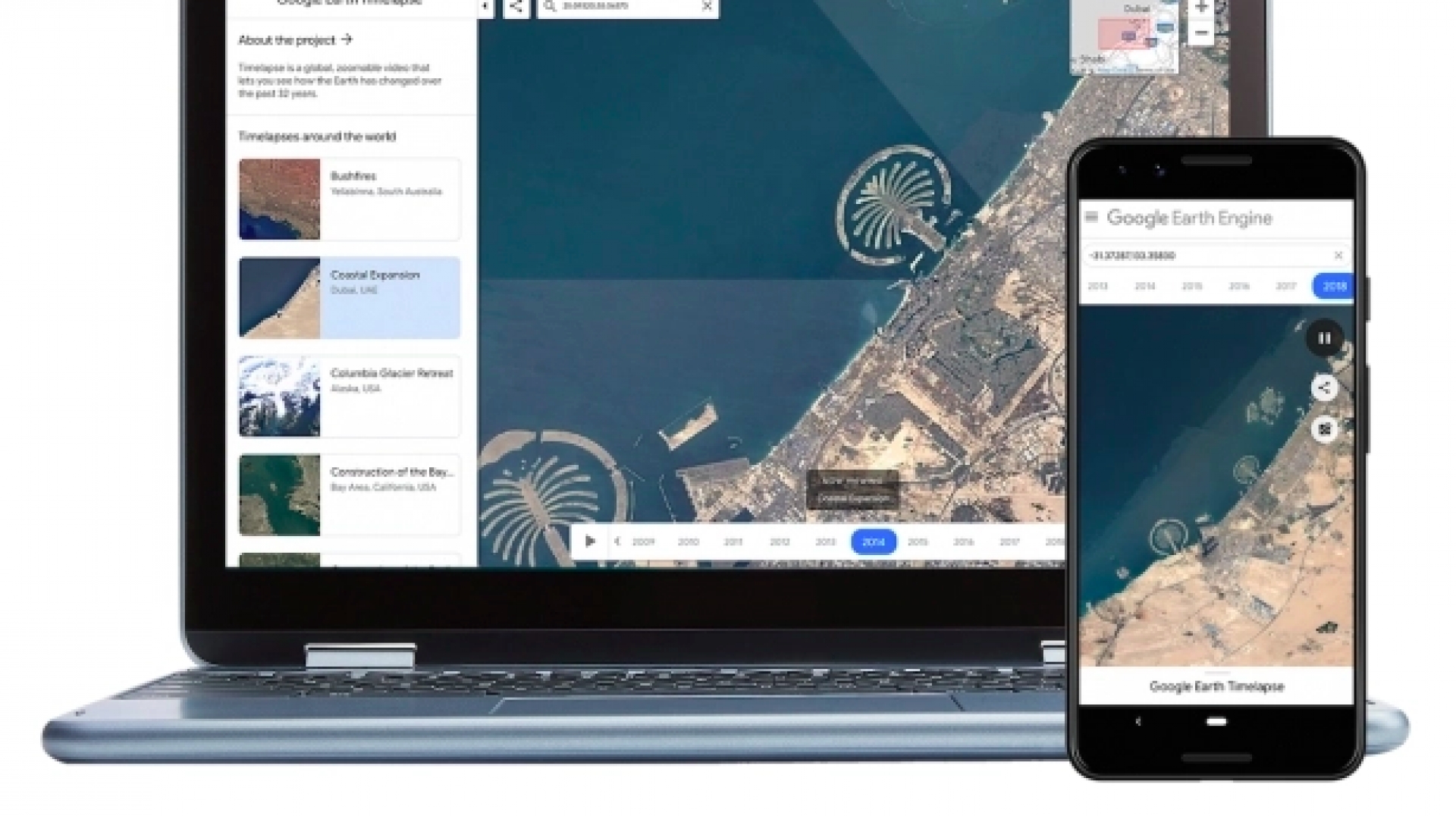 Explora 35 años de cambios en México con Google Earth Timelapse