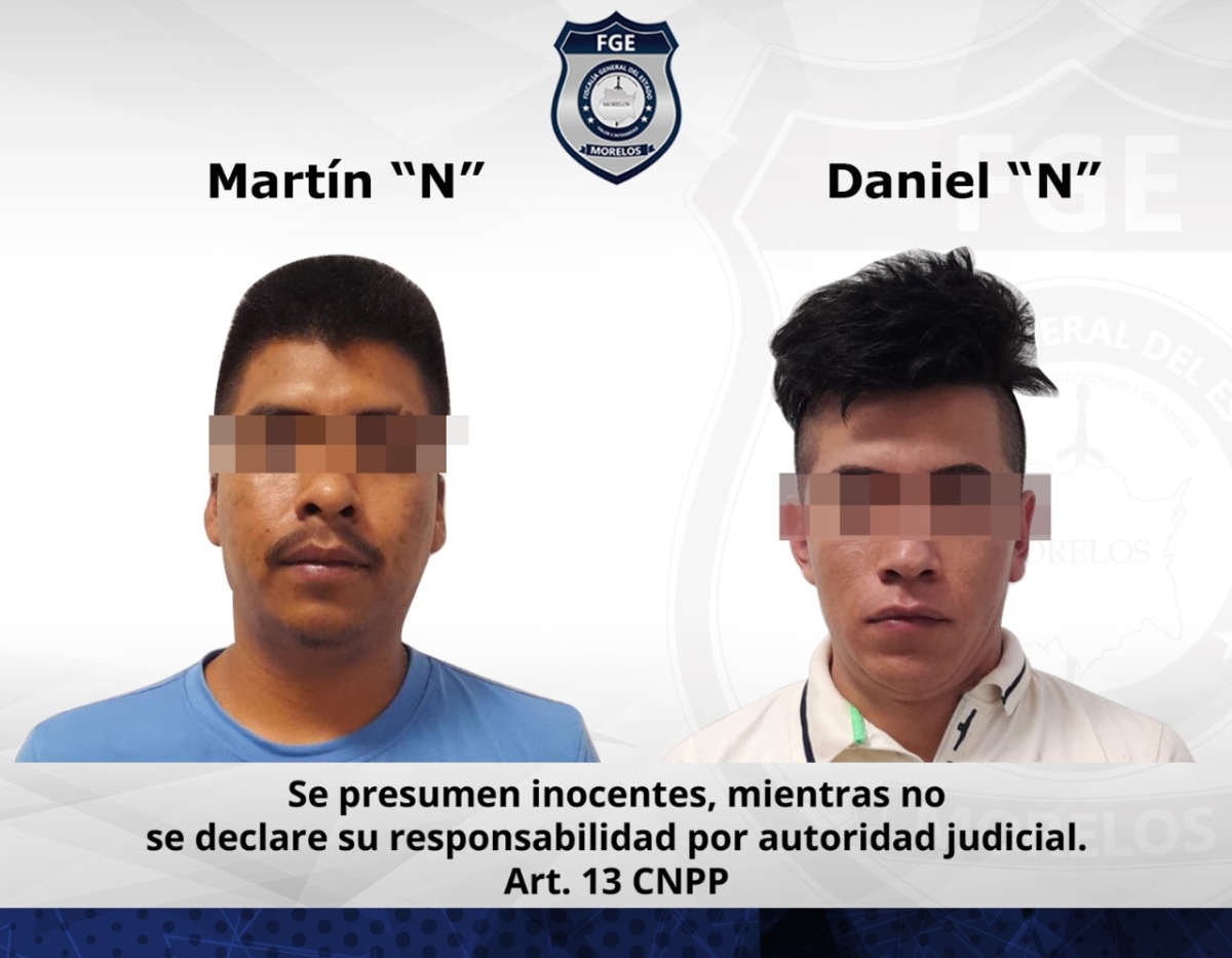 Detiene UECS a 'El Mudo' y 'Hormiga', integrantes de 'Los Capetos' de Coatlán del Río