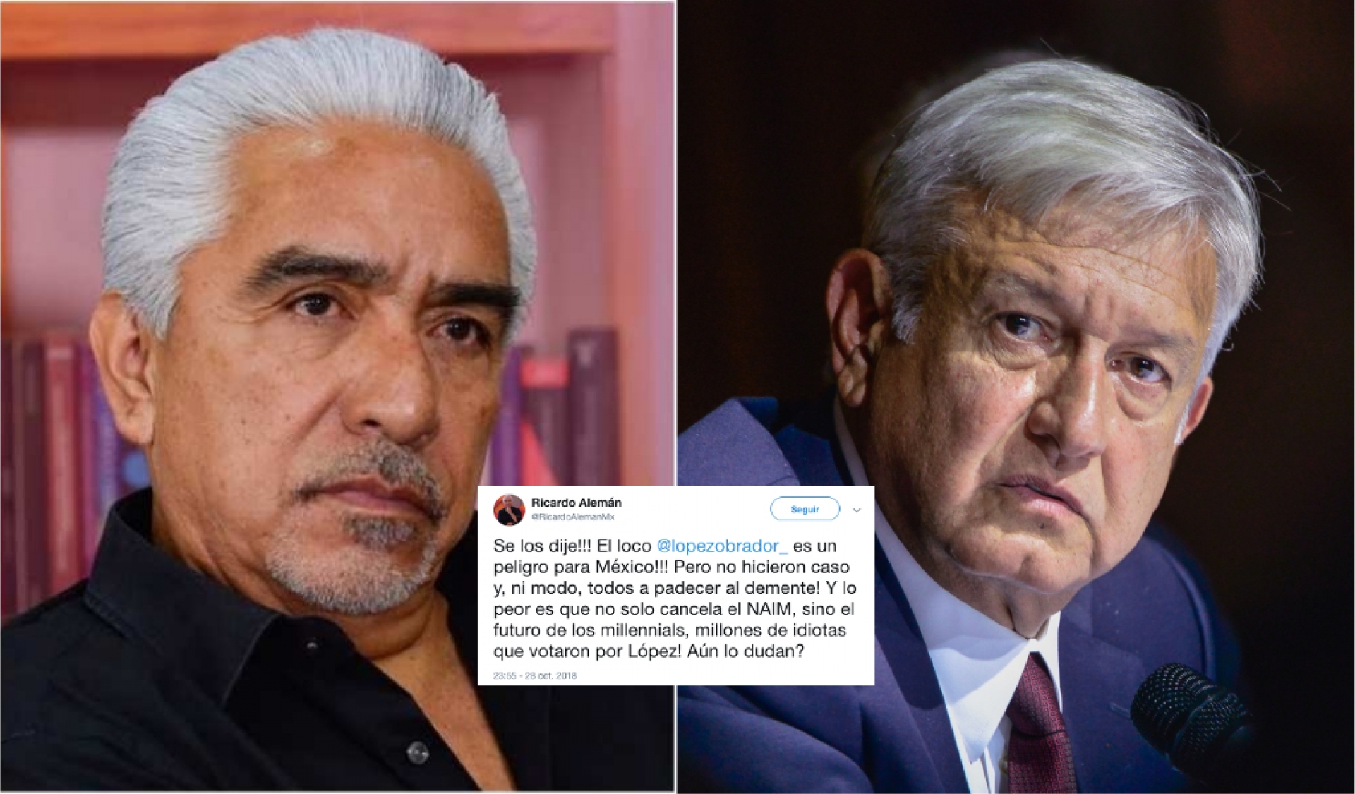 AMLO y sus decisiones son culpa de los idiotas millennials: Alemán
