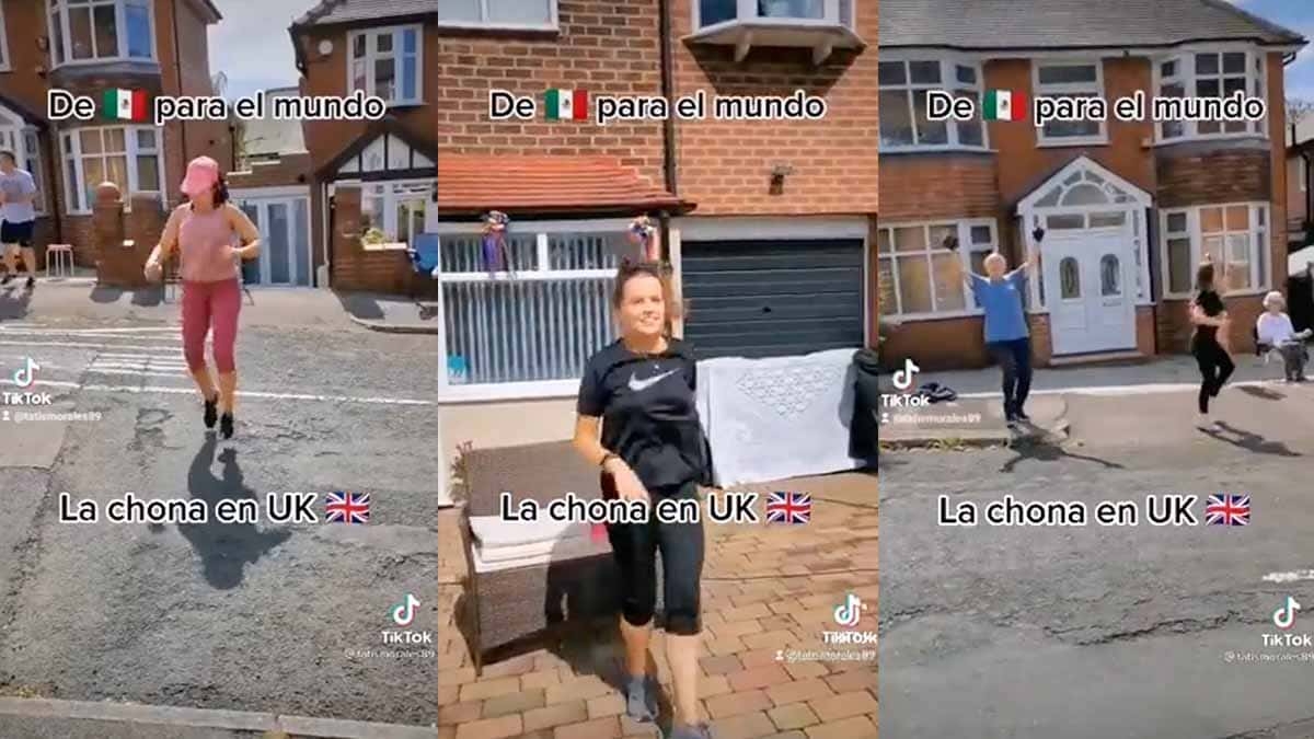 Mexicana pone a sus vecinos a bailar "La Chona" en Inglaterra