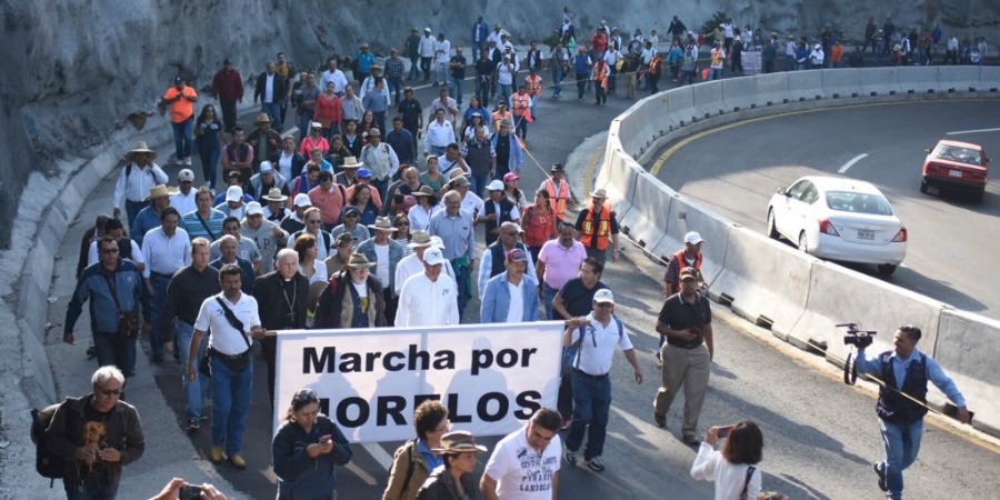 Realizan "Marcha por Morelos" a la Ciudad de México