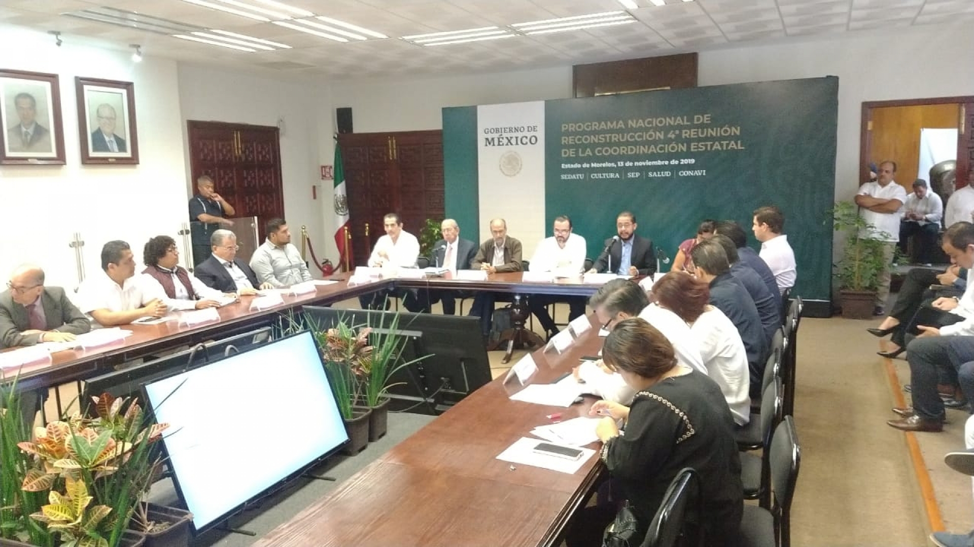 Efectúan reunión de la coordinación estatal del Programa Nacional de Reconstrucción