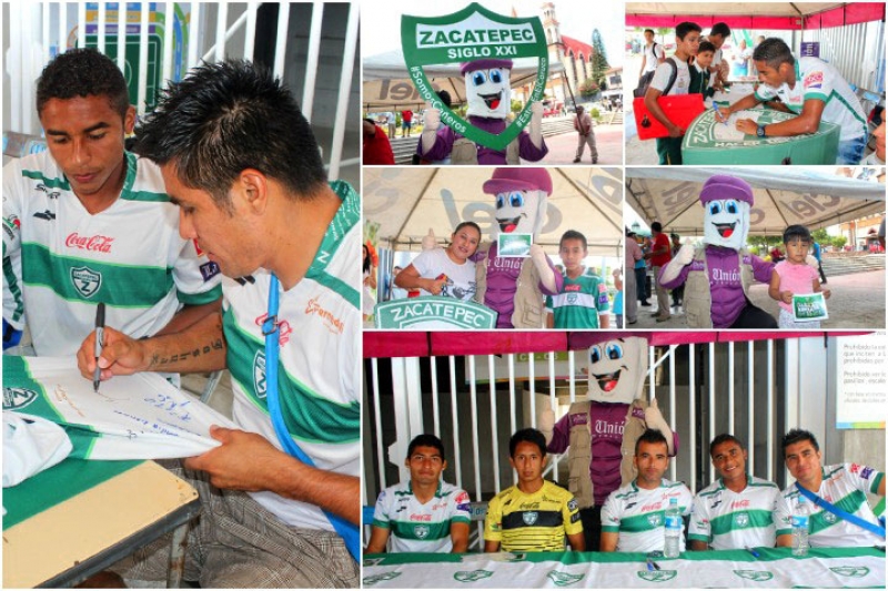 Cañeros firman autógrafos para sus aficionados