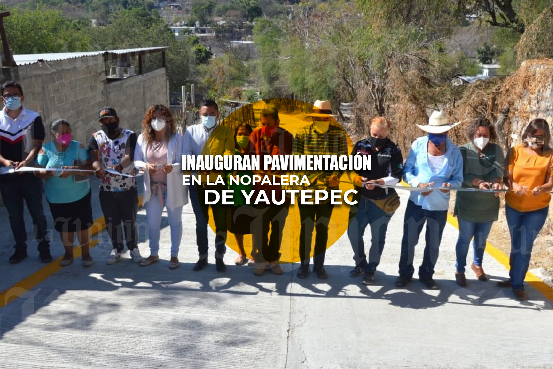 Inaugura alcalde nueva obra en comunidad de Yautepec