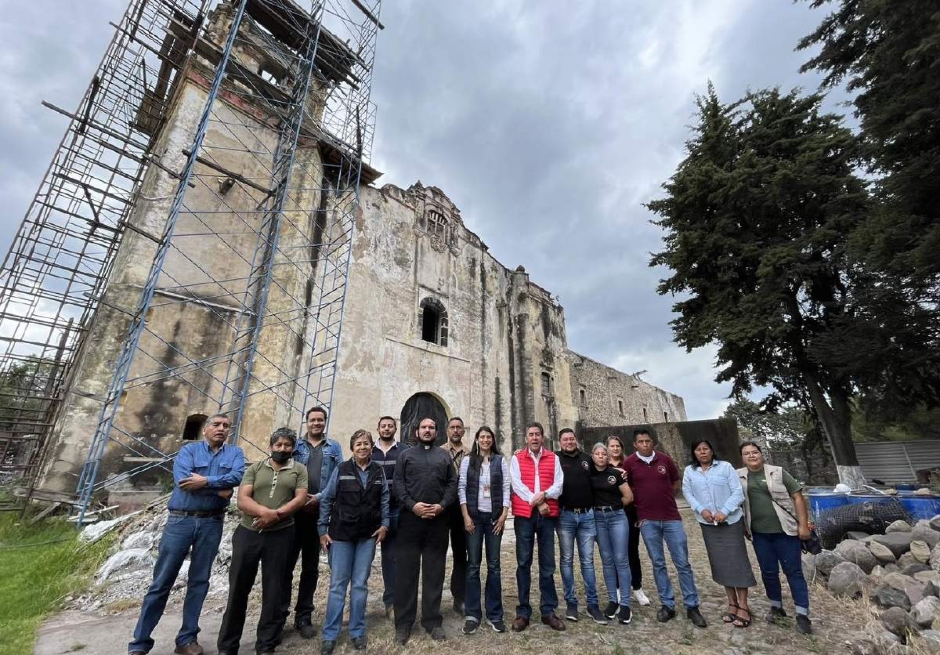 En marcha, reconstrucción del exconvento de Tetela del Volcán