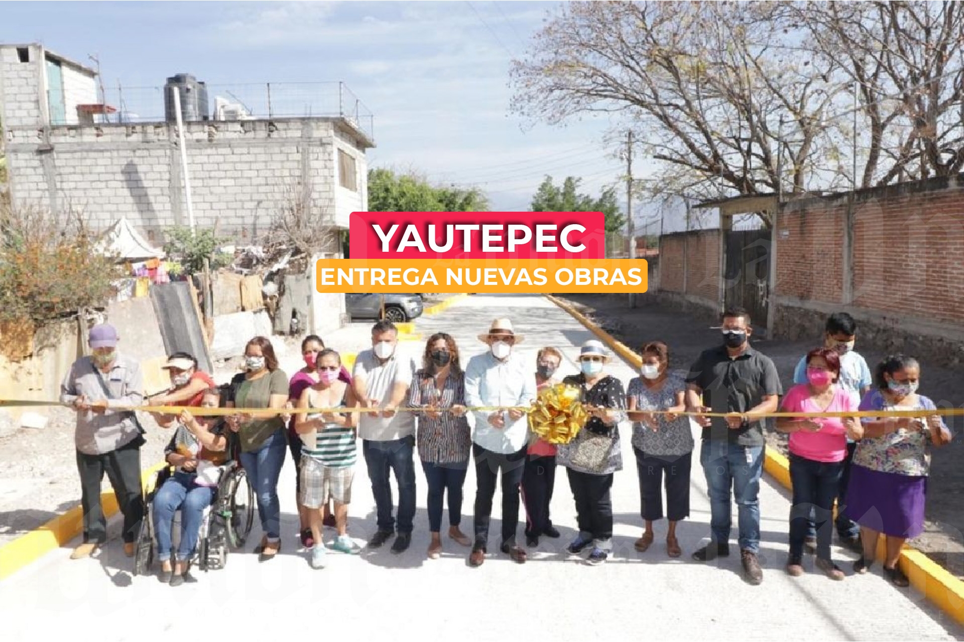 Alcalde de Yautepec entrega nuevas obras