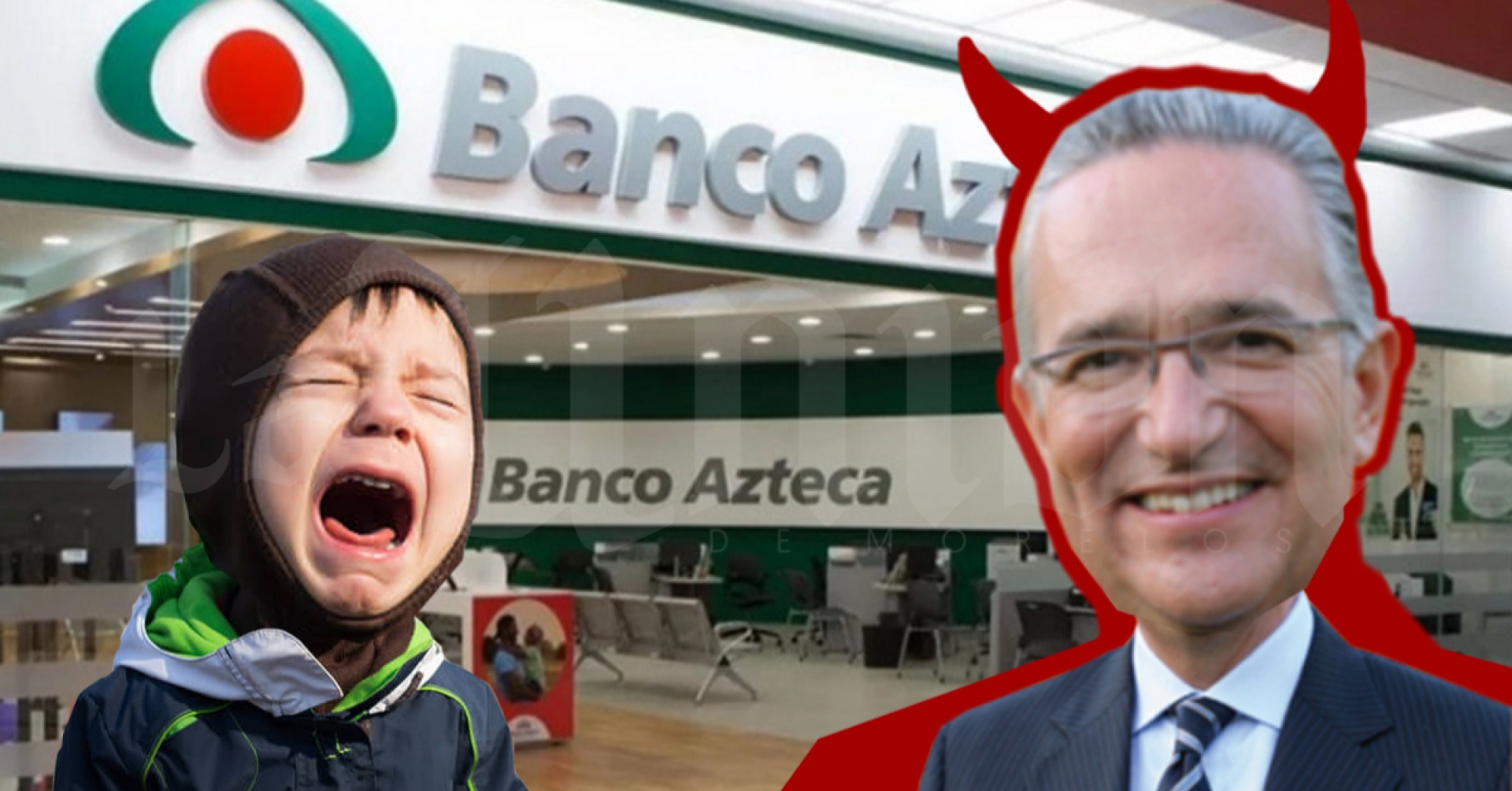 Banco Azteca deja sin ahorros a dos niños