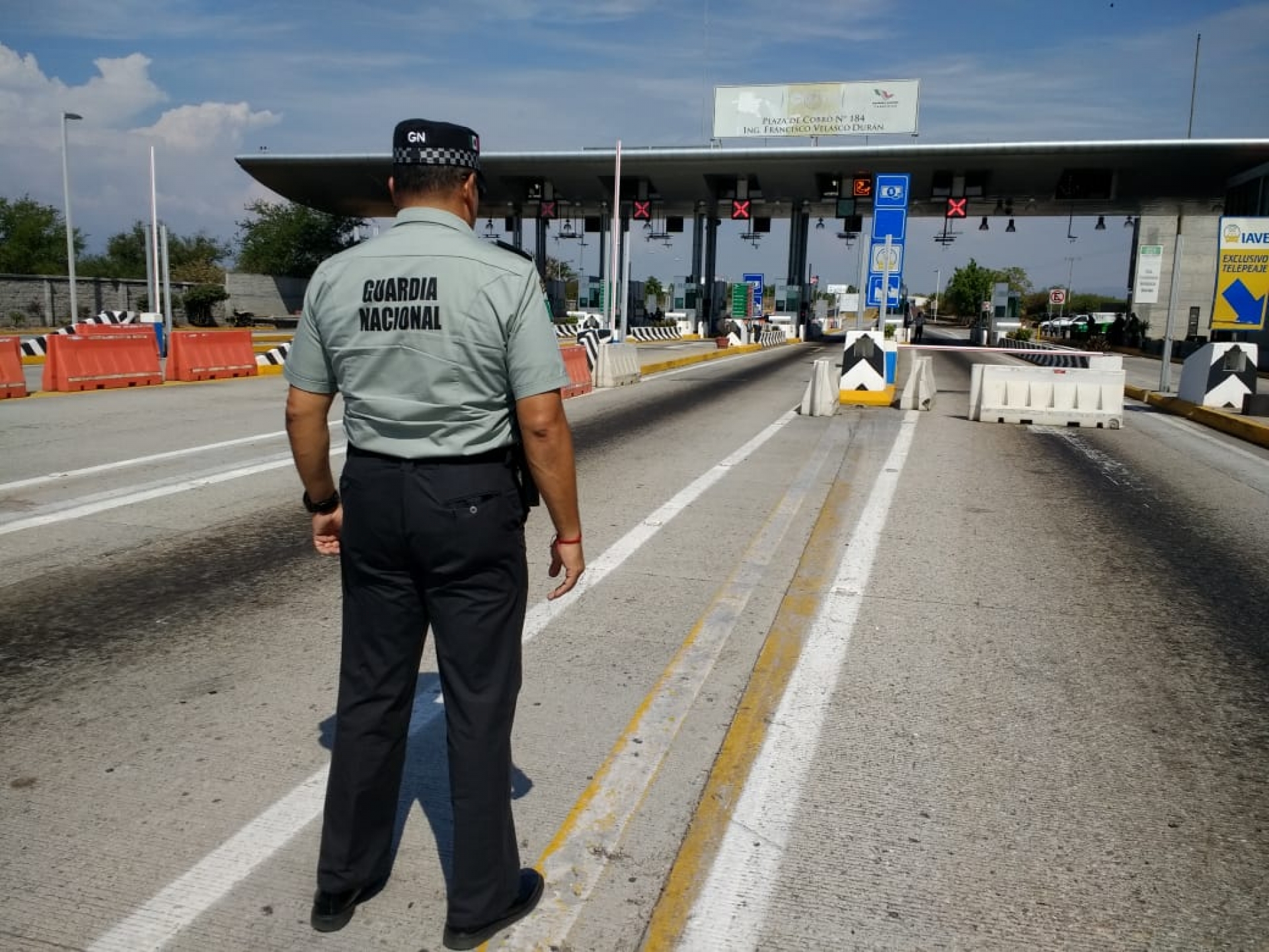 Implementa GN operativo para disuasión de manifestantes en la caseta de Alpuyeca