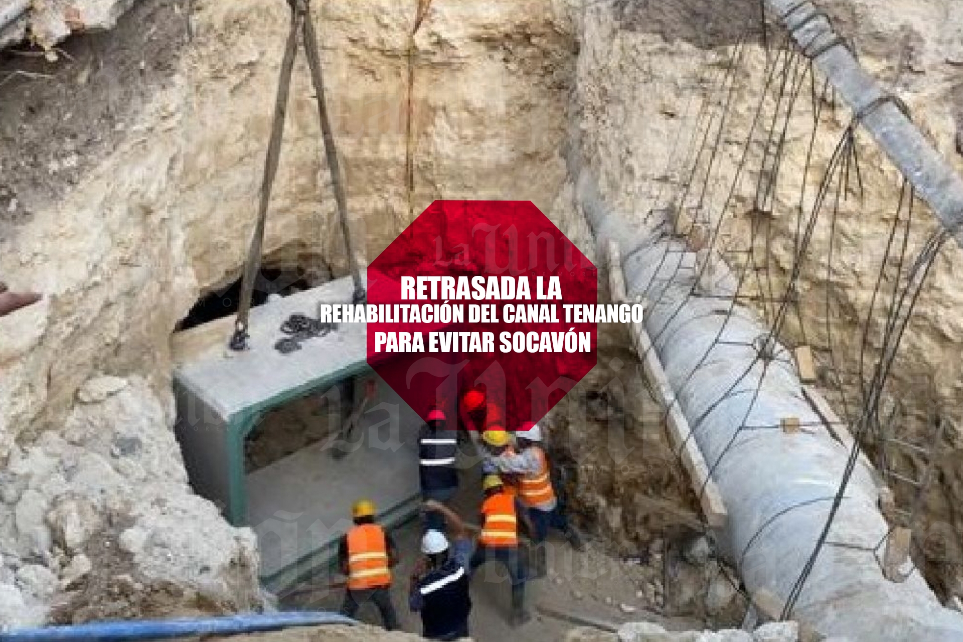 Se retrasa la rehabilitación del canal Tenango