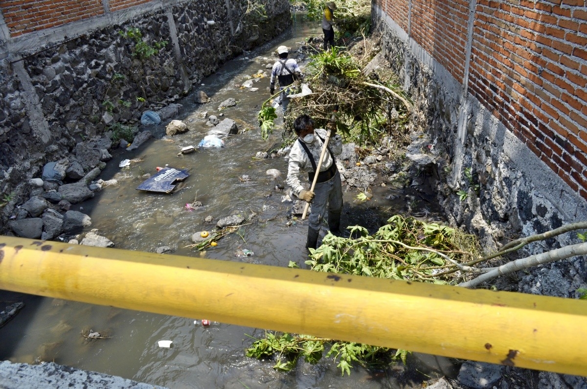 Peligran familias de San Antón por falta de limpieza de barrancas