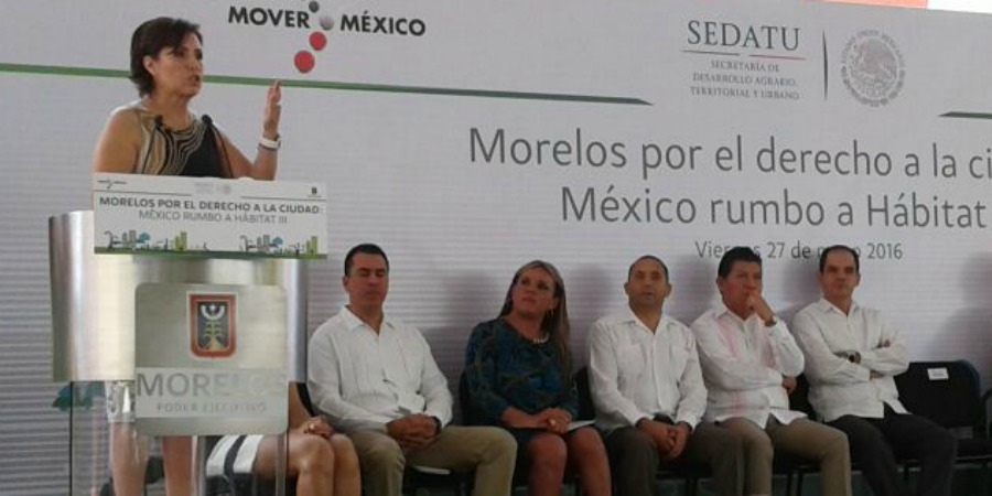 Inaugura Rosario Robles foro "México Rumbo a Hábitat III", en Morelos