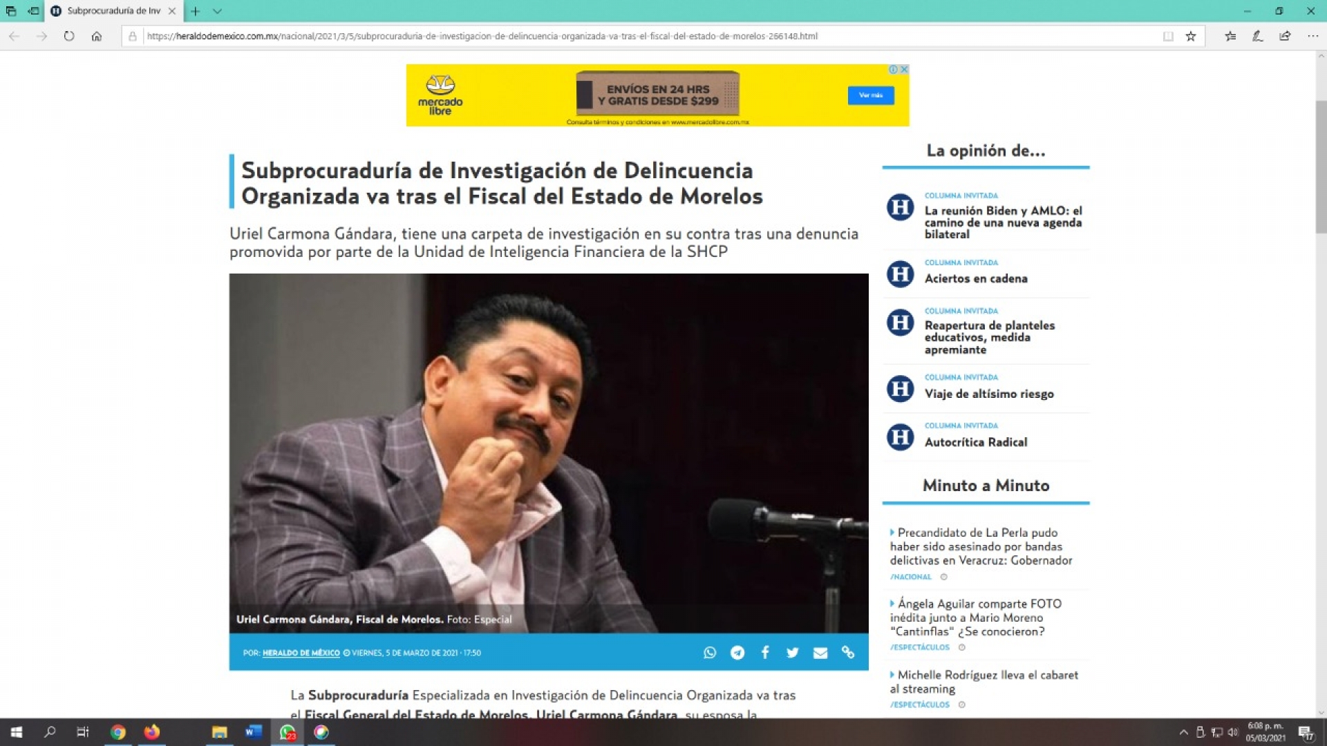 Investigan propiedades de fiscal general, su esposa y su contadora