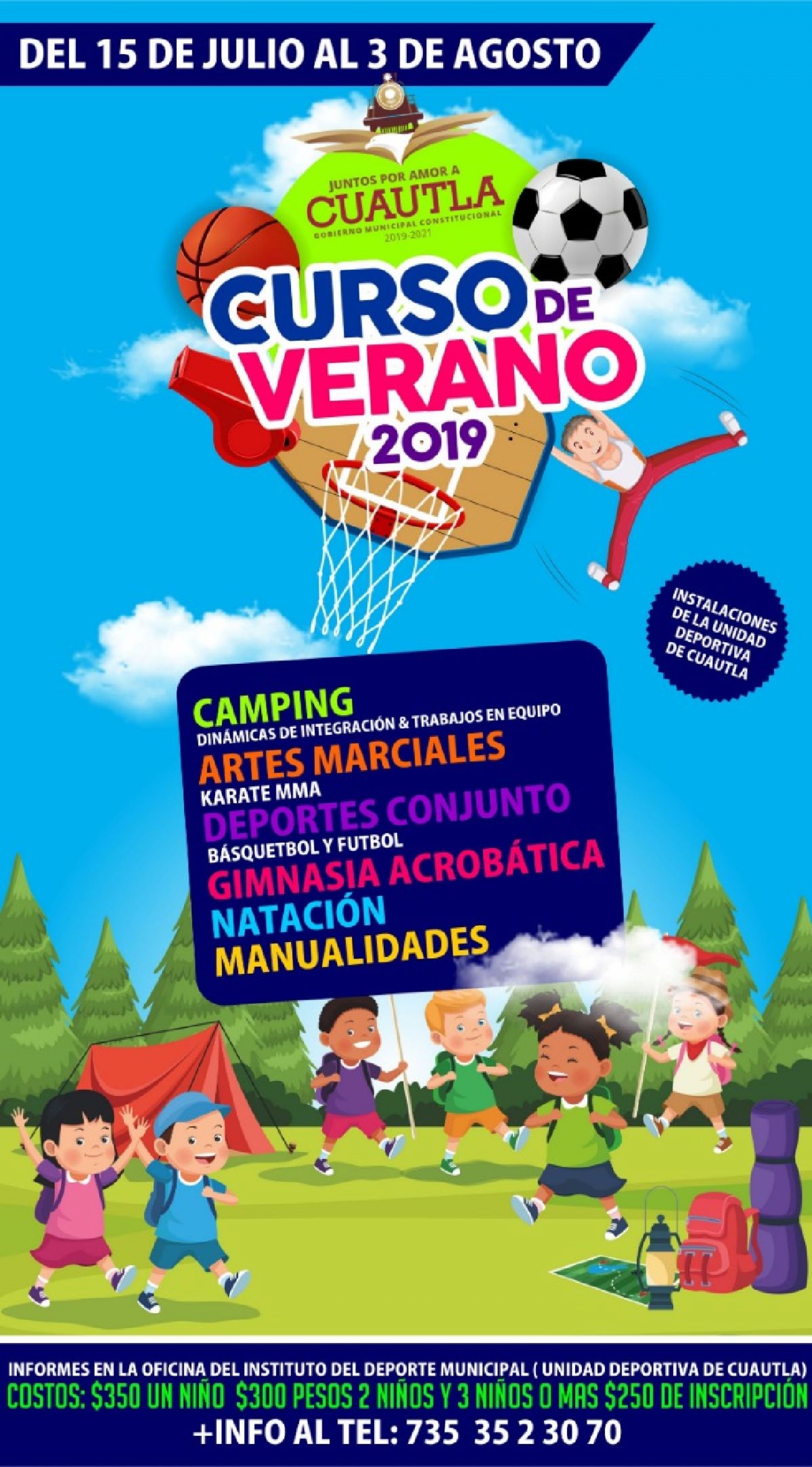 Invitan a participar en los “Cursos de Verano 2019” en Cuautla