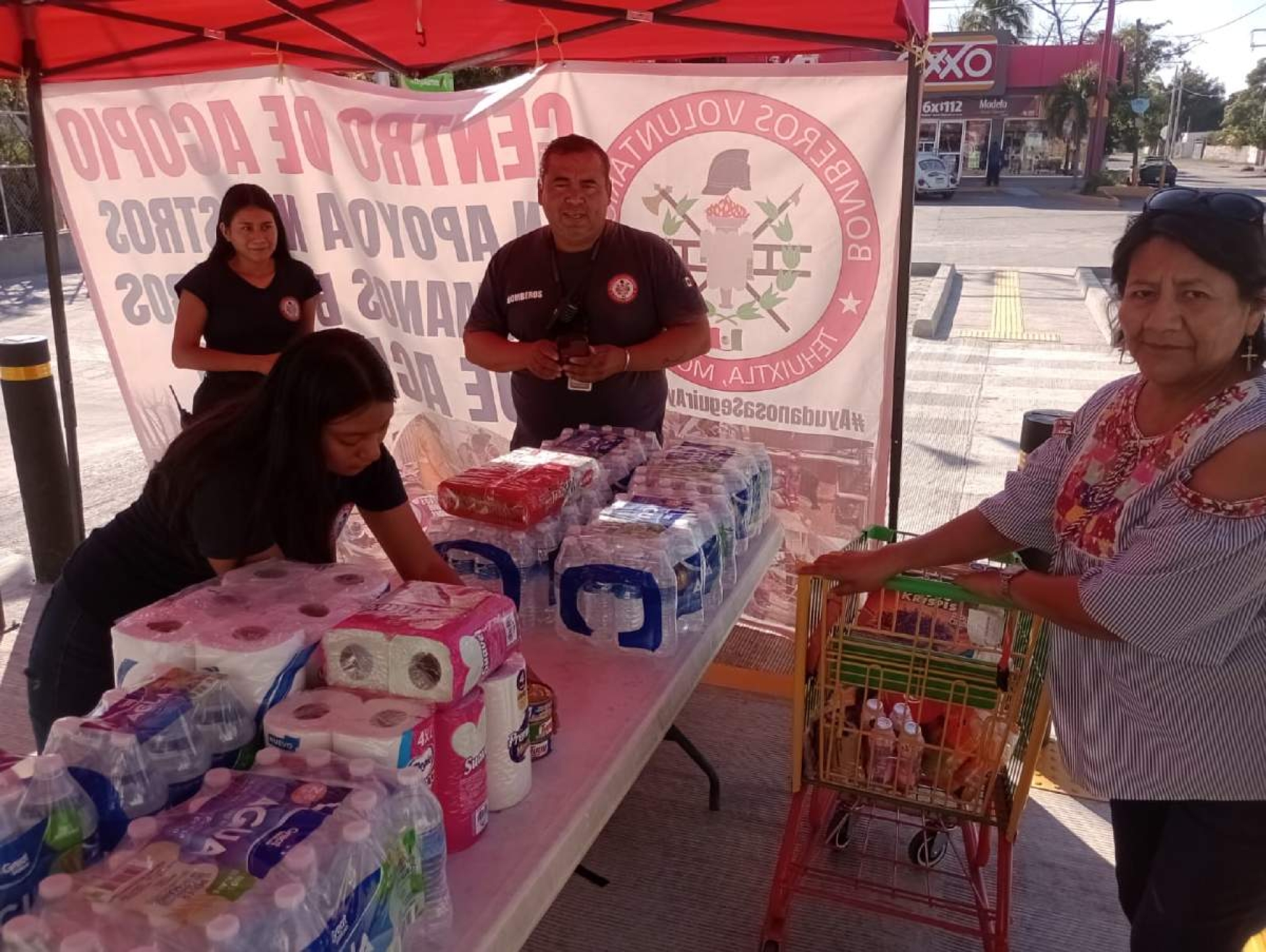 Bomberos de Tehuixtla enviarán una tonelada de víveres a Acapulco