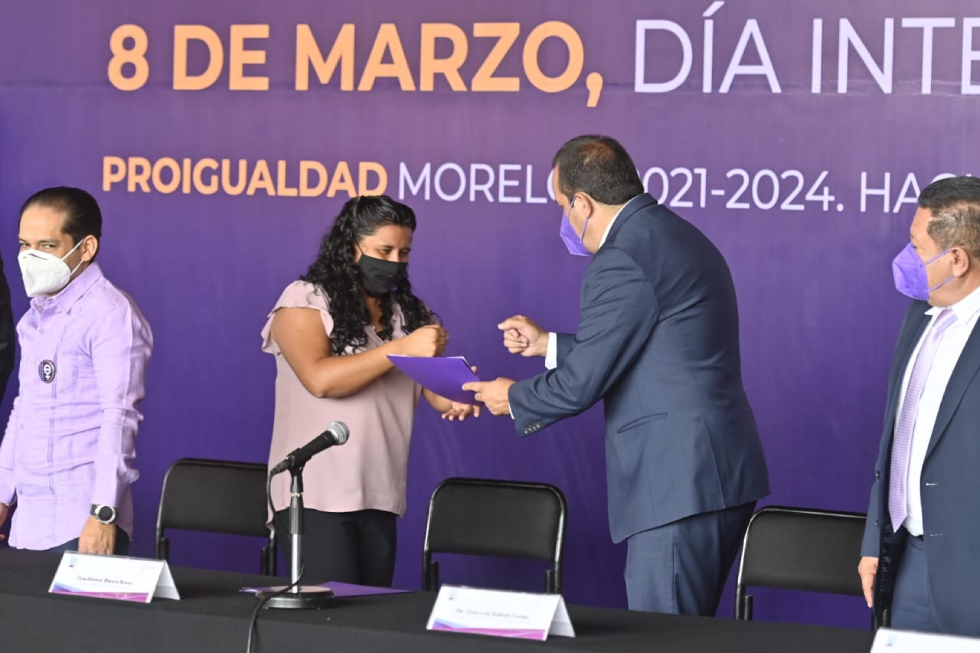 Conmemoran Día Internacional de la Mujer: 'Proigualdad Morelos 2021-2024'