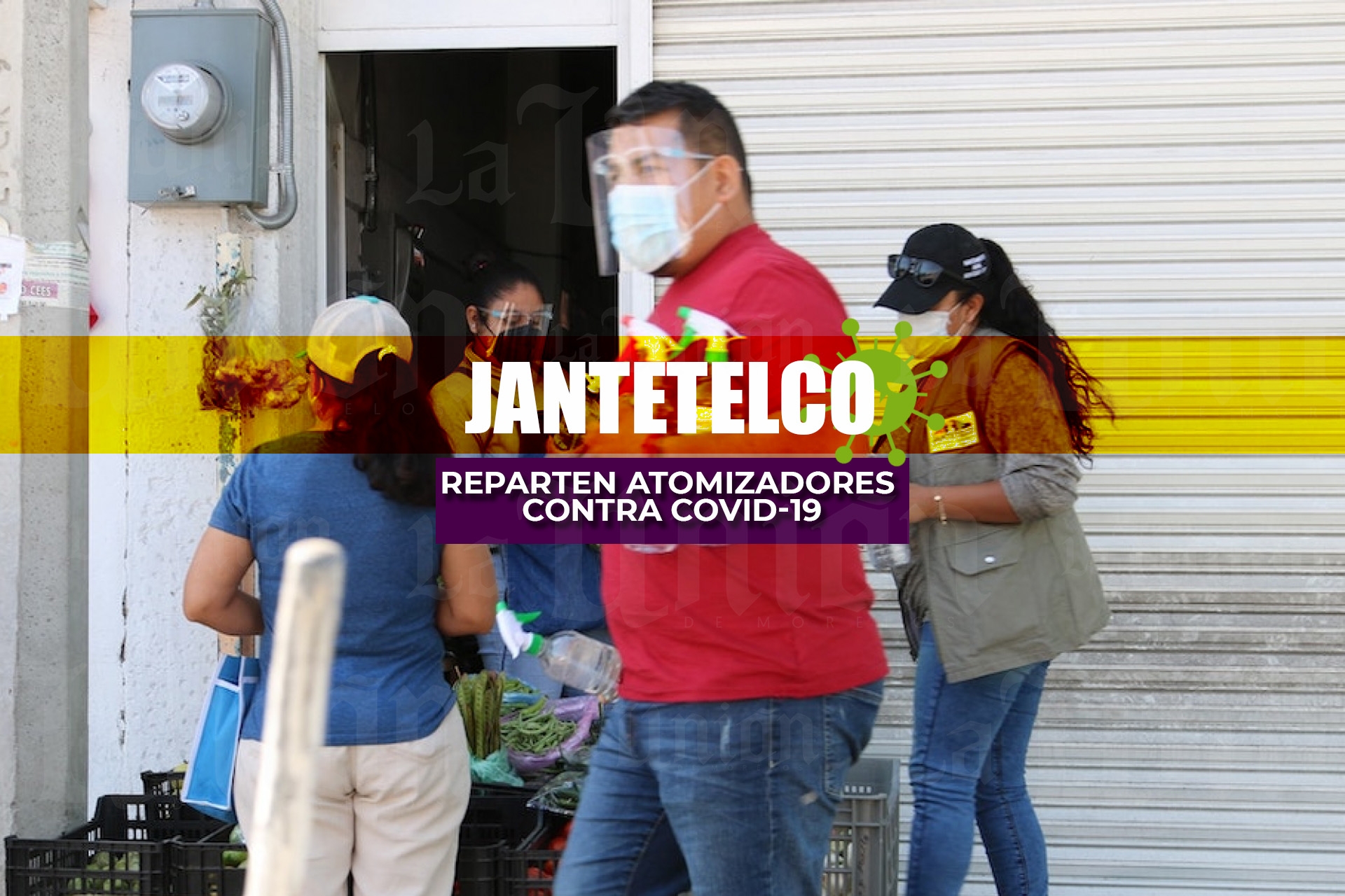 Reparten atomizadores para desinfectar en Jantetelco