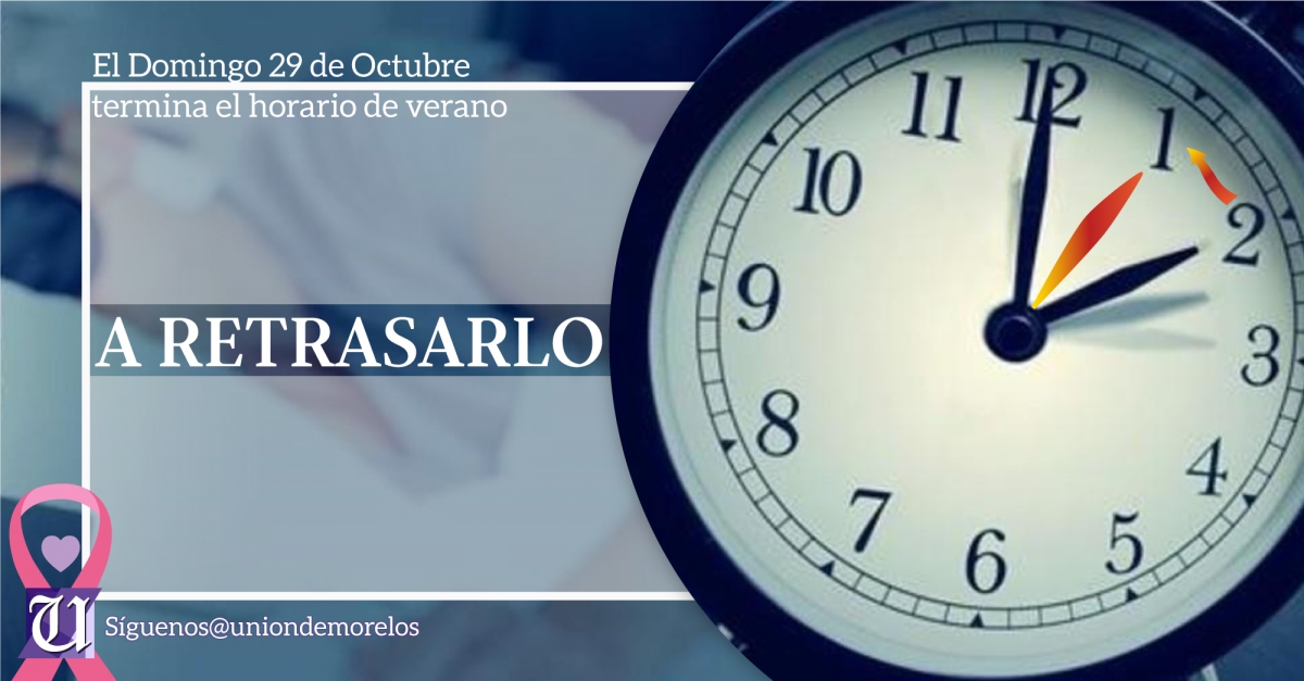 Este mes termina el horario de verano