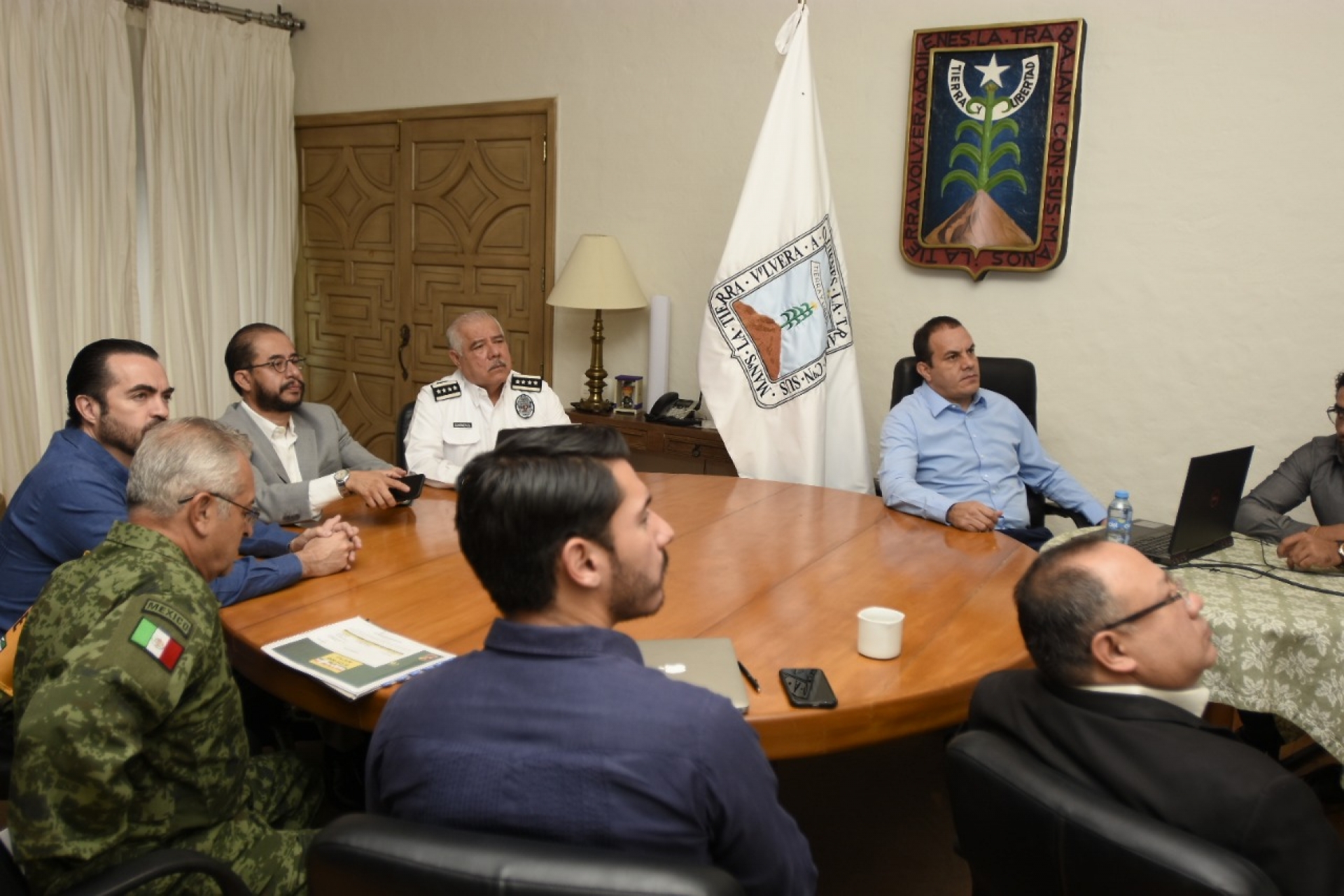 Gobiernos estatal y federal trabajan para fortalecer la seguridad durante contingencia