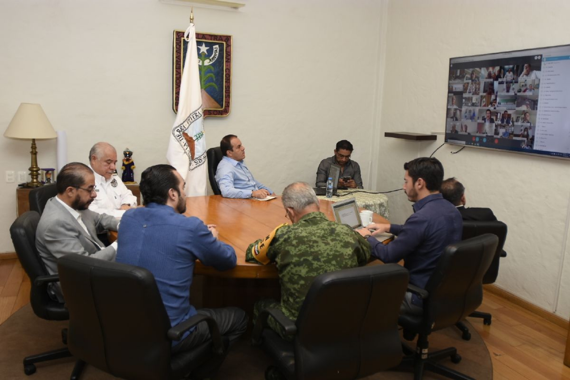 Gobierno de Morelos y de México trabajan para fortalecer la seguridad durante contingencia
