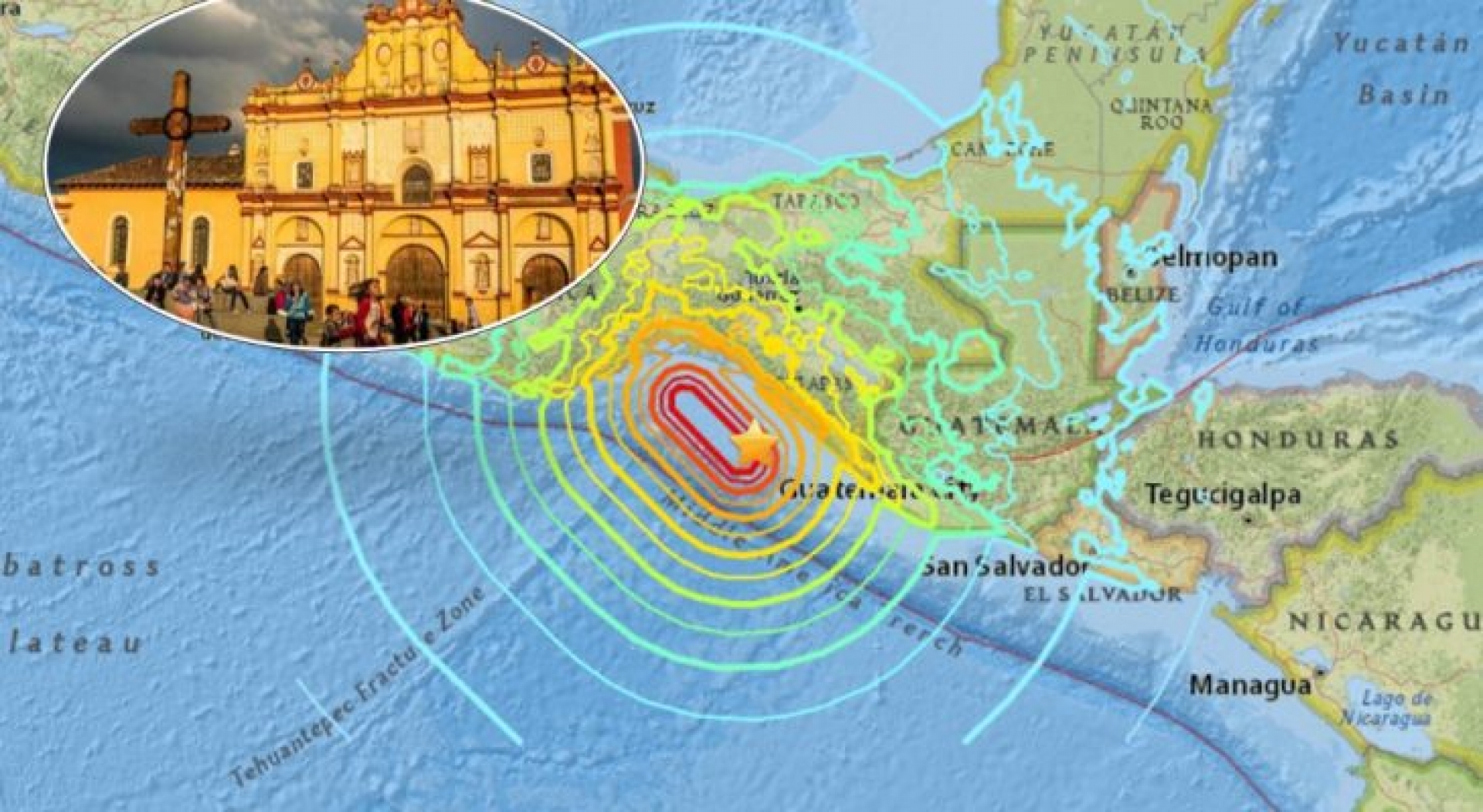 Se registra sismo de magnitud 6,6 con epicentro en Ciudad Hidalgo, Chiapas