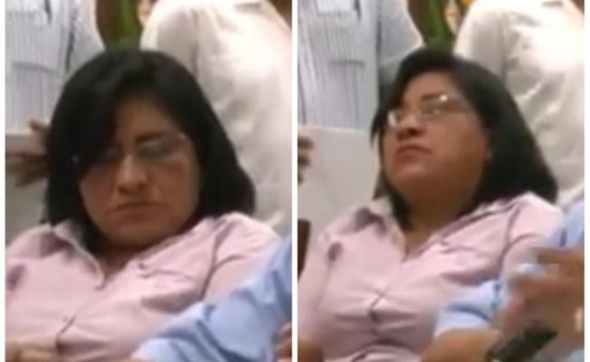 Gana $150 mil al mes y… diputada de Morena es #LadyDurmiente
