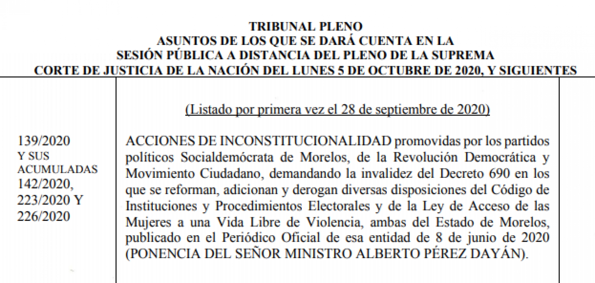 Invalida SCJN reforma electoral realizada por violación a la veda electoral