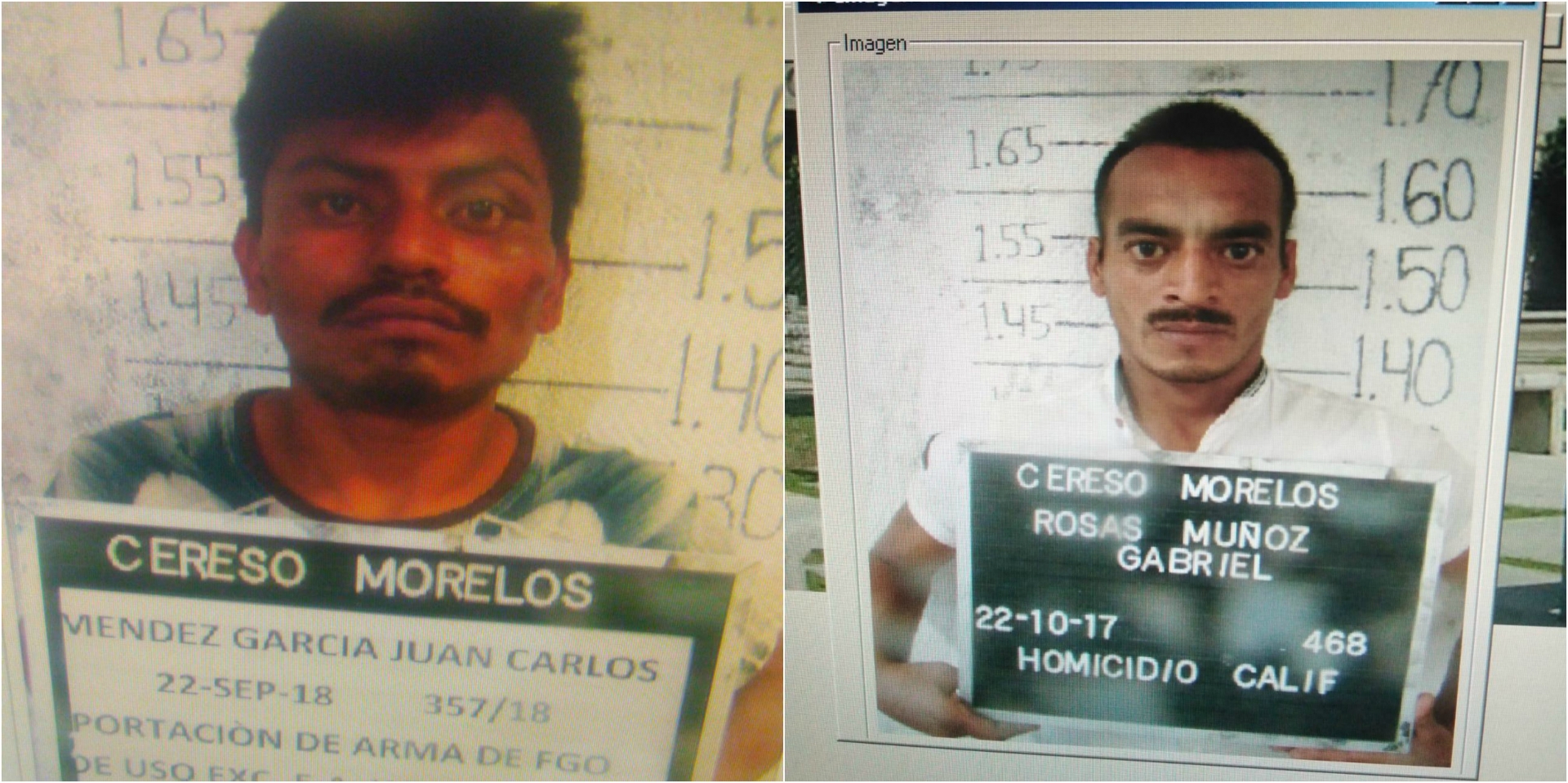 Identificados, dos de los internos que escaparon del Cereso Morelos