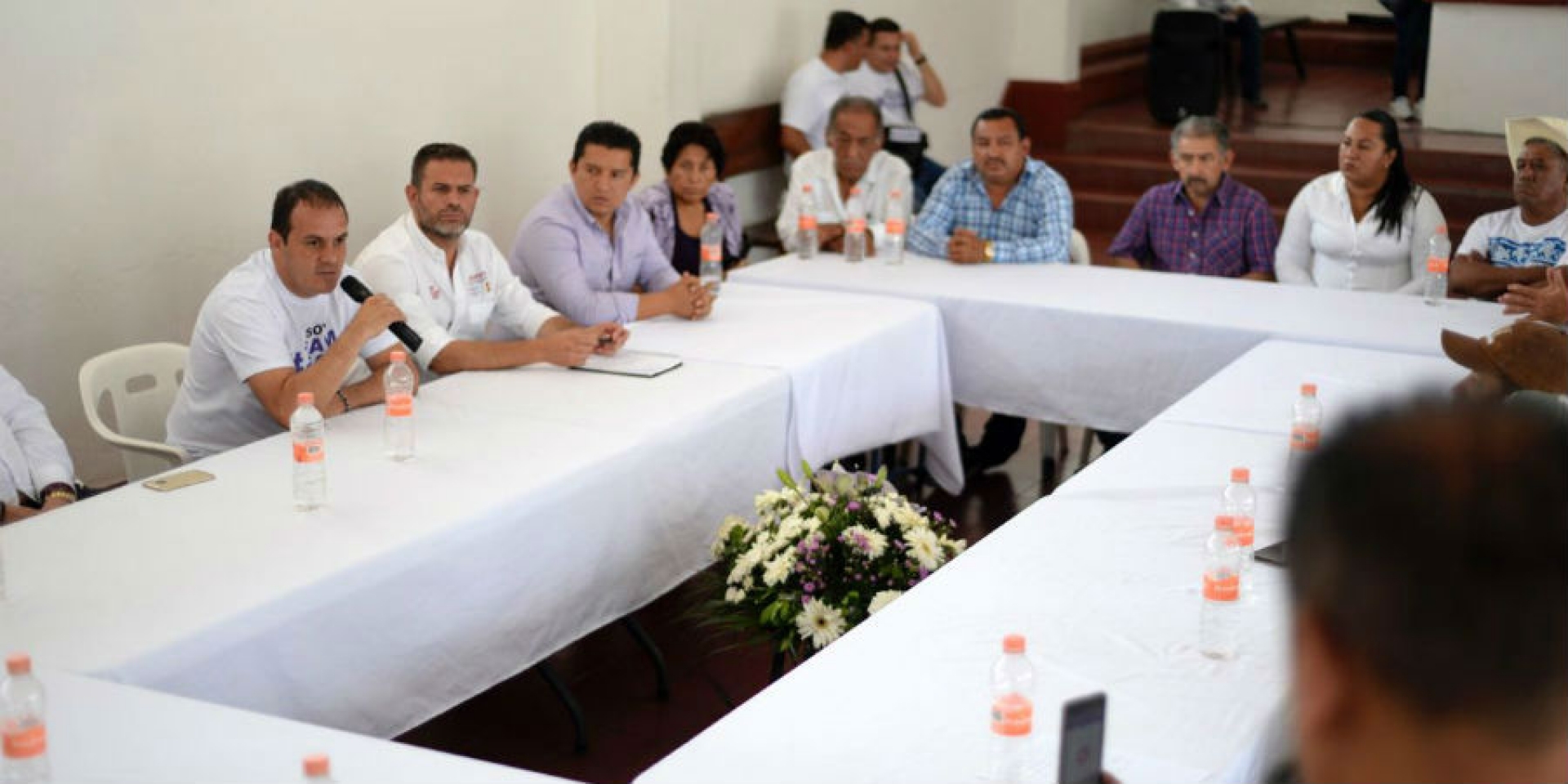 Candidato a gobernador por la alianza 'Juntos Haremos Historia' se reunió con comisariados ejidales de Temixco