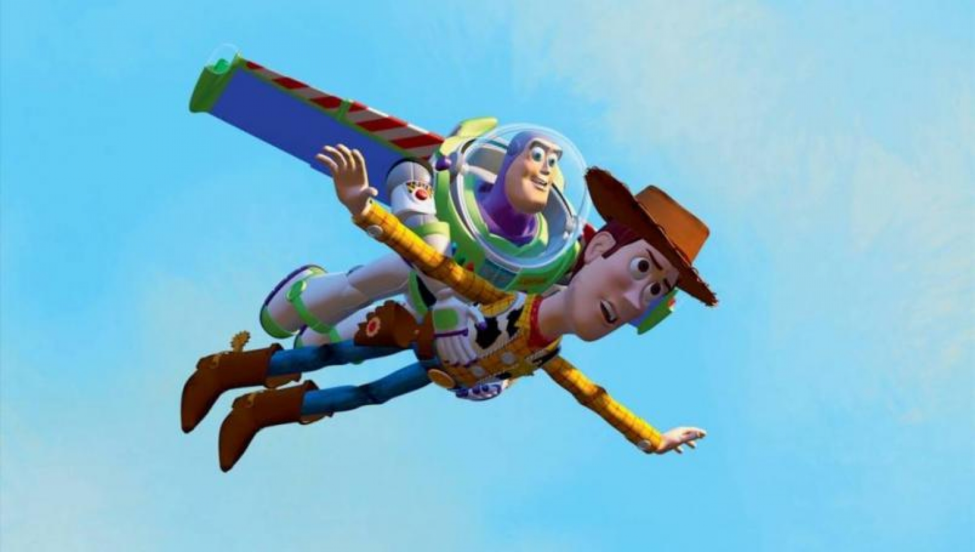 Recrean icónica escena de Woody y Buzz Lightyear de Toy Story
