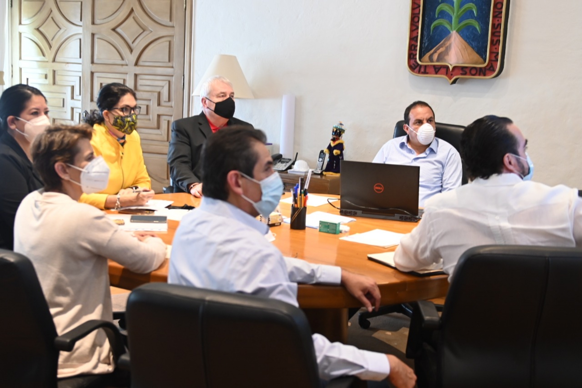 Revisan Cuauhtémoc Blanco y titular de Segob acciones de atención a la pandemia