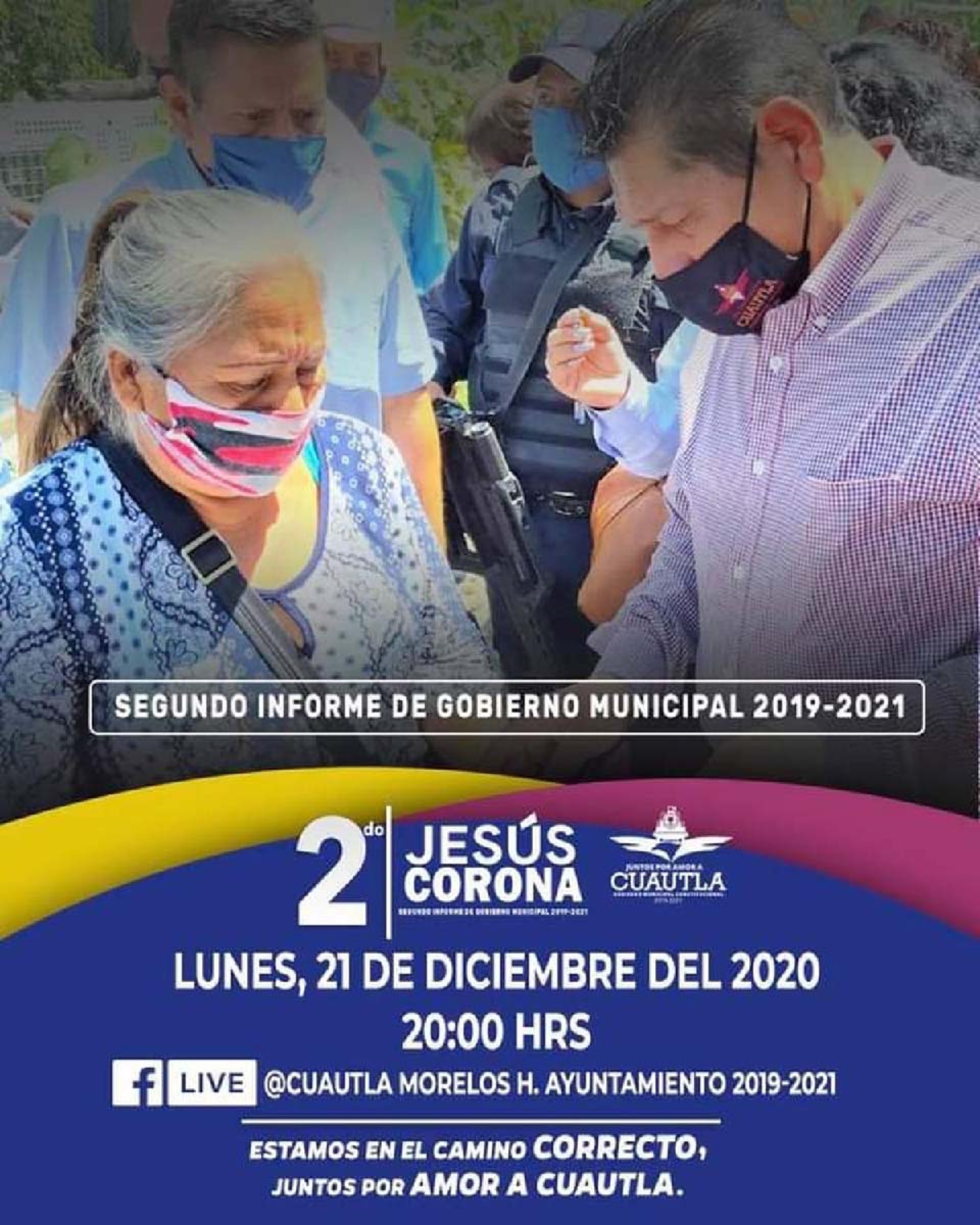 Rinde Jesús Corona Damián segundo informe de actividades