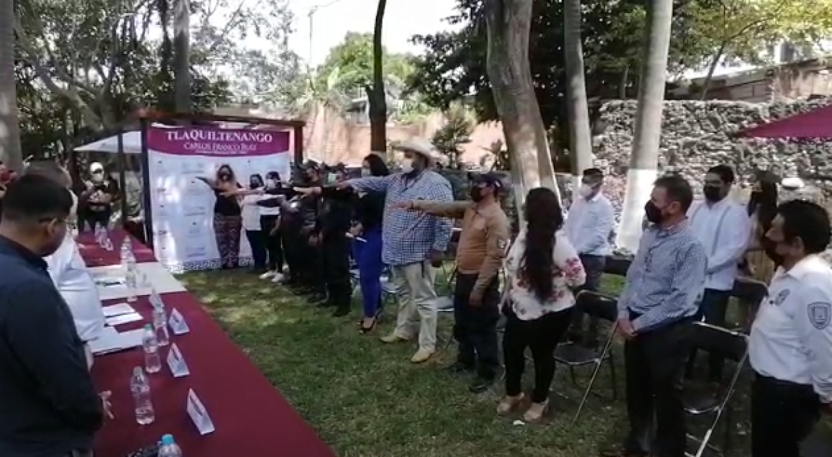 Toma de protesta del 'Grupo de Búsqueda de Personas de Tlaquiltenango'