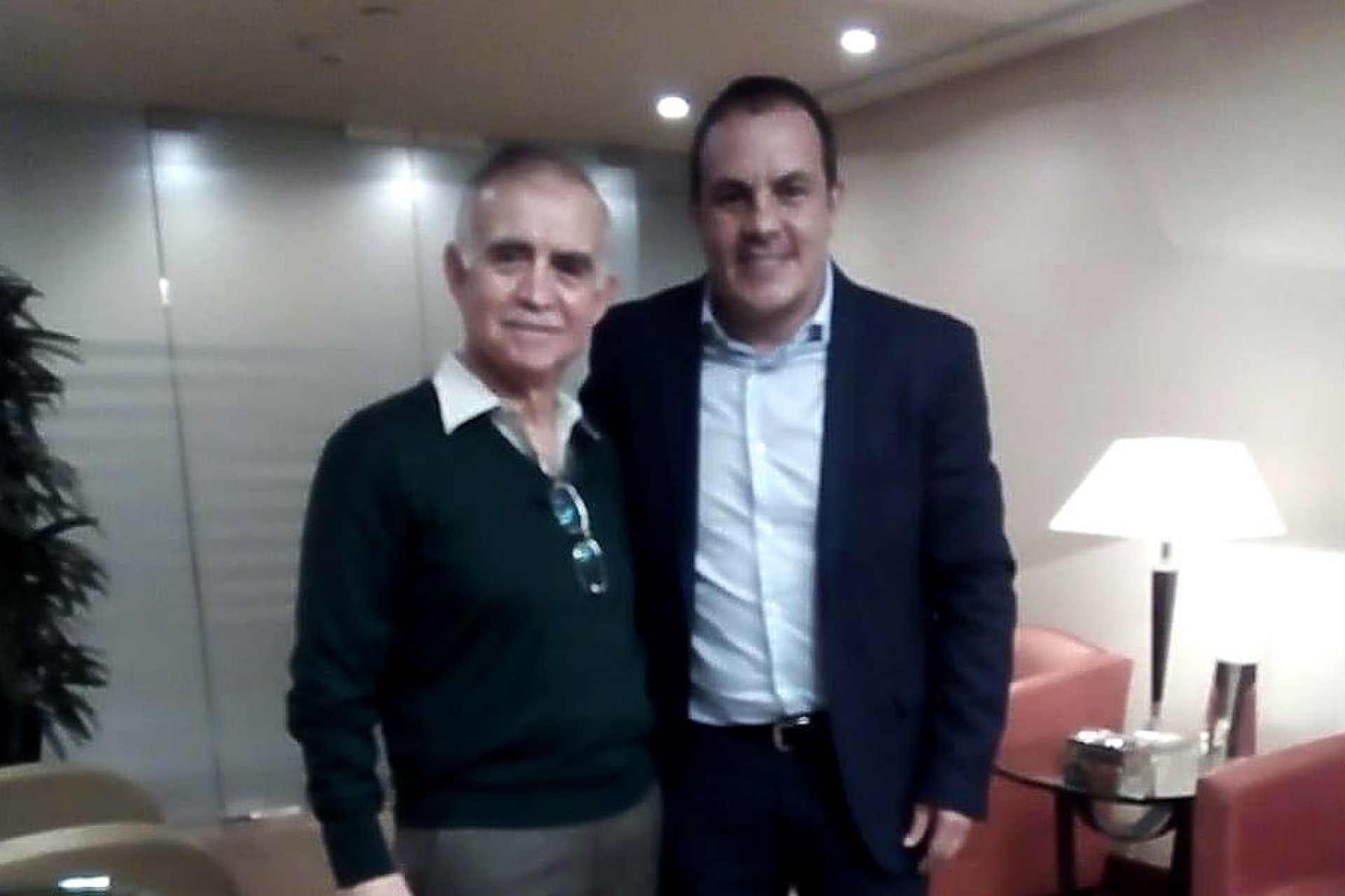 Cuauhtémoc Blanco se reunió con Alfonso Romo, futuro jefe de la oficina de Presidencia