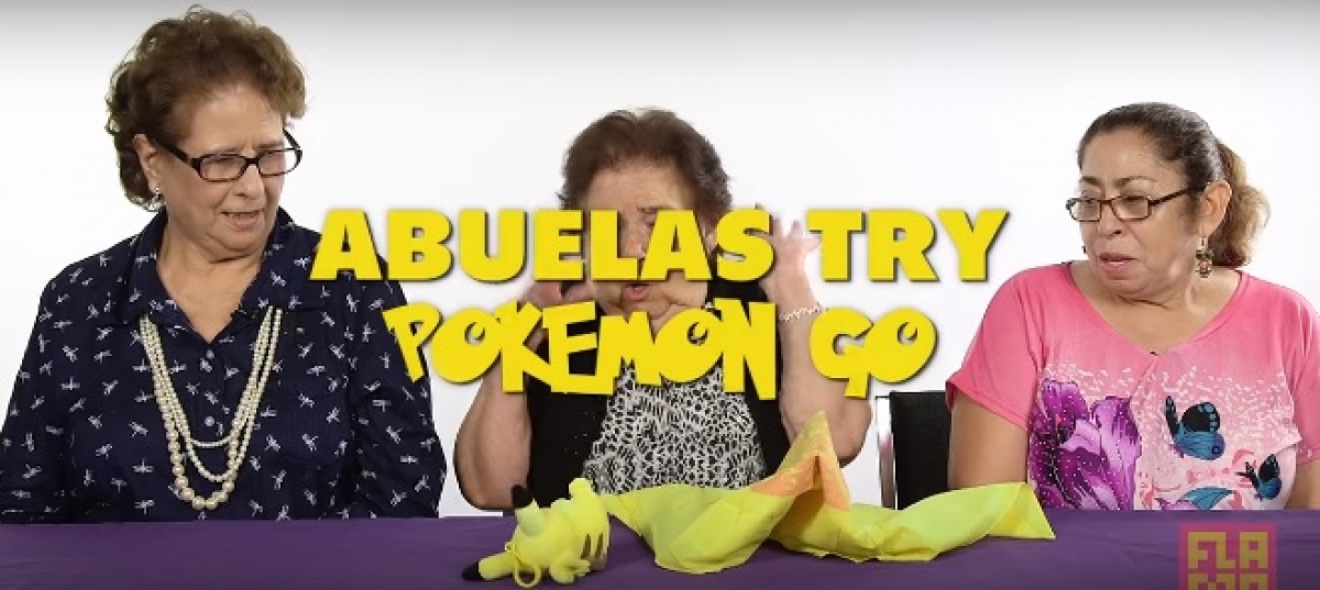 Tres abuelitas juegan Pokémon Go por primera vez (VIDEO)