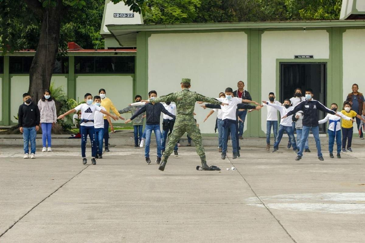 En marcha, Programa Mi Amigo Soldado para estudiantes de Yecapixtla