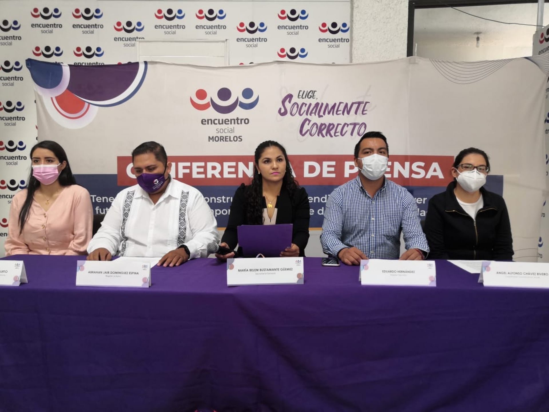 Dirigentes y regidores del PES, en apoyo de Argüelles Victorero
