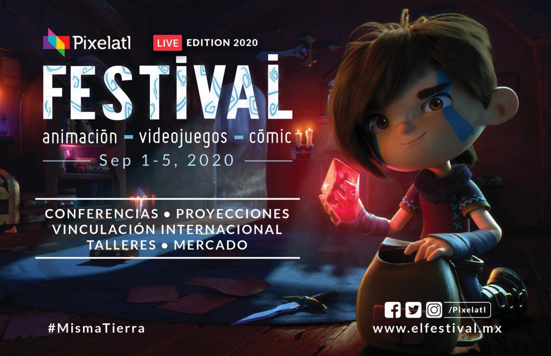 Apoyará Gobierno de Morelos novena edición del Festival Pixelatl