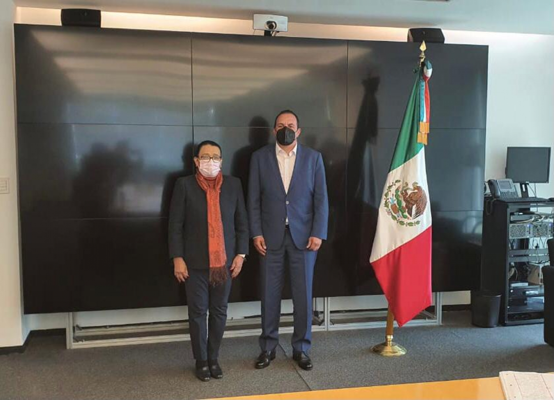 Fortalecen vínculos de colaboración Cuauhtémoc Blanco y titular de la SSPC federal