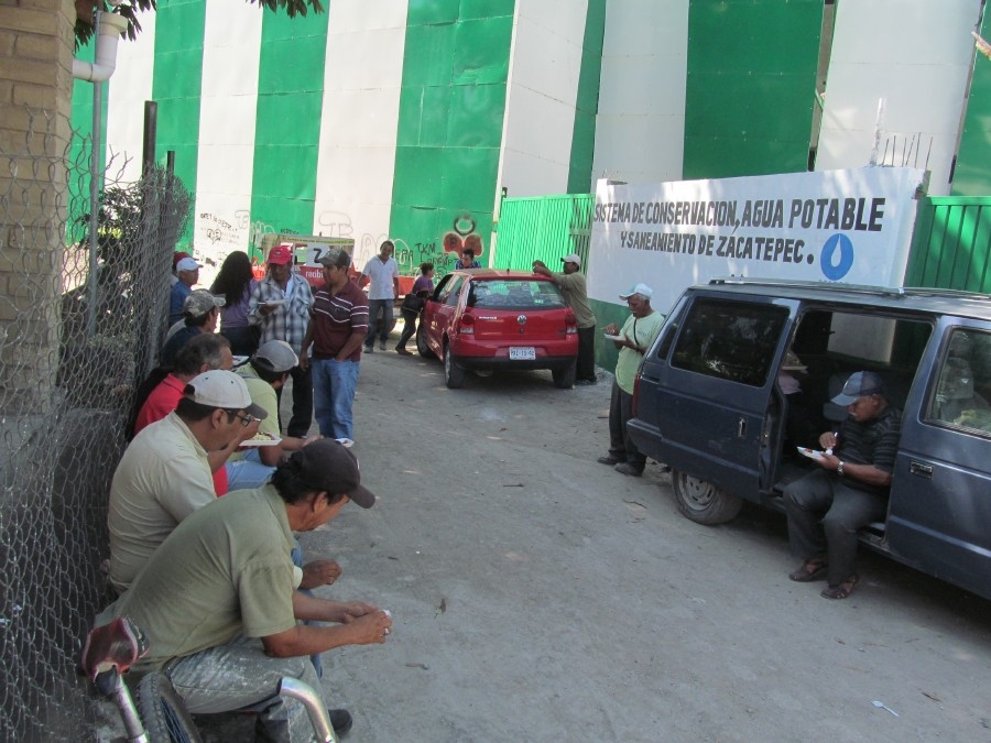 Trabajadores sindicalizados toman el SCAPS de Zacatepec