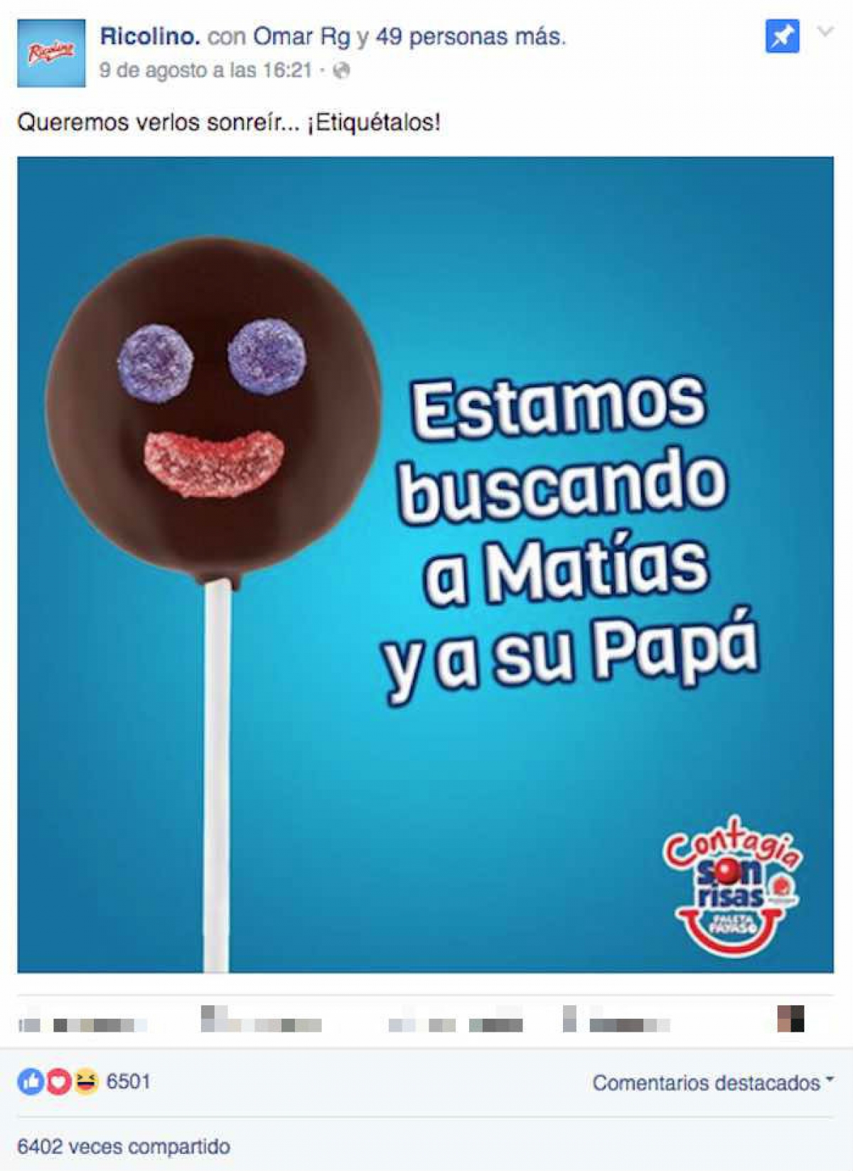 Ricolino emprende la búsqueda de Matías, el niño de la “Paleta Payaso” triste
