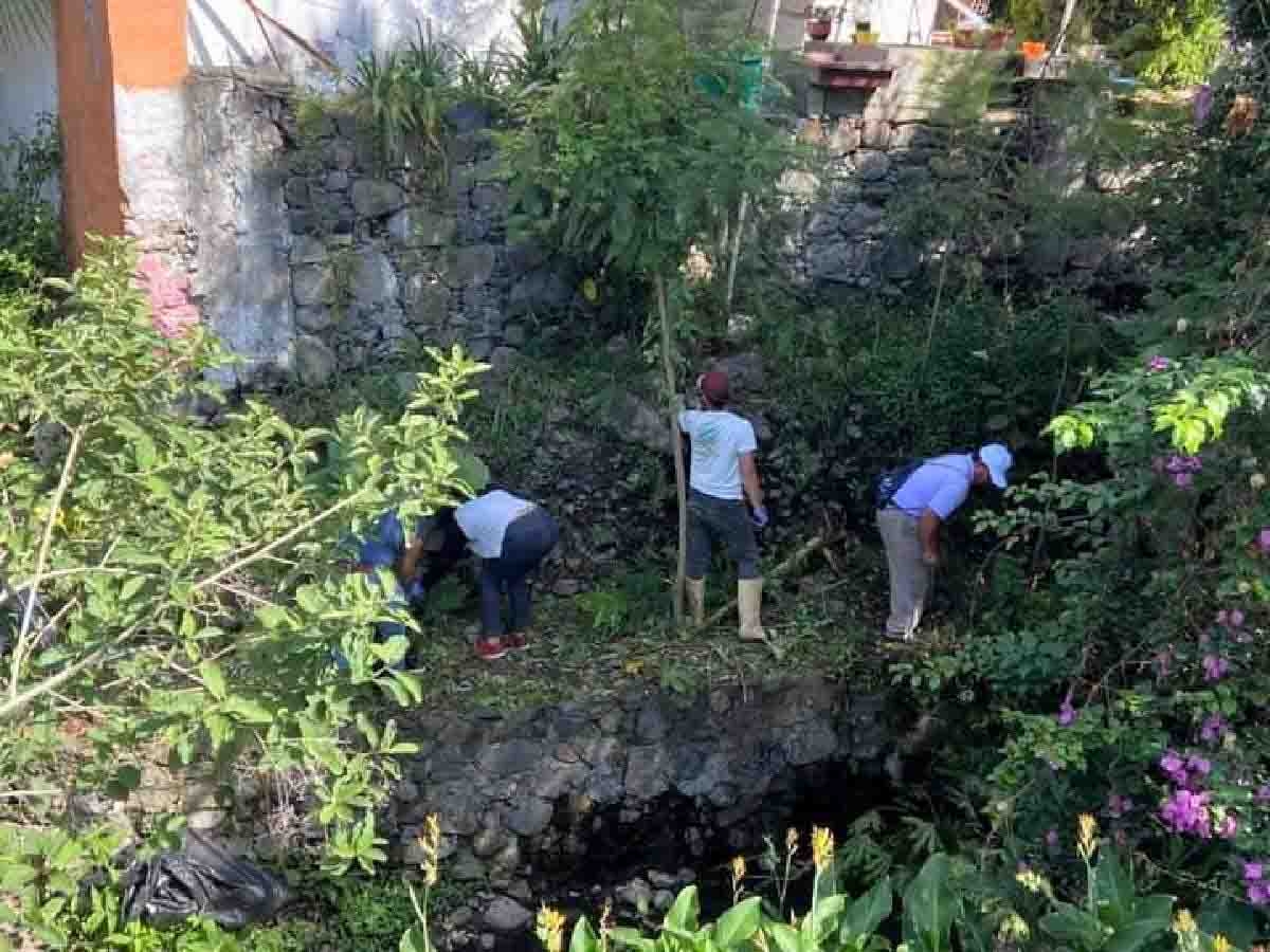 Realizan limpieza de barrancas en Temoac