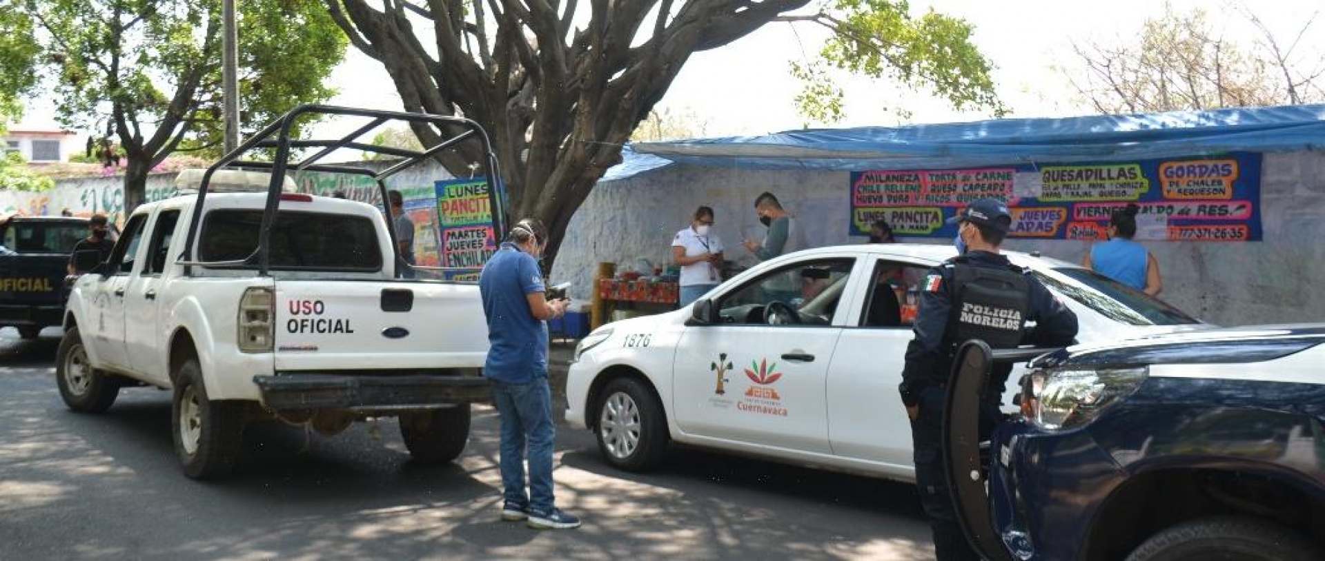 Realizan operativo de último aviso en Ocotepec, para cierre de negocios y puestos