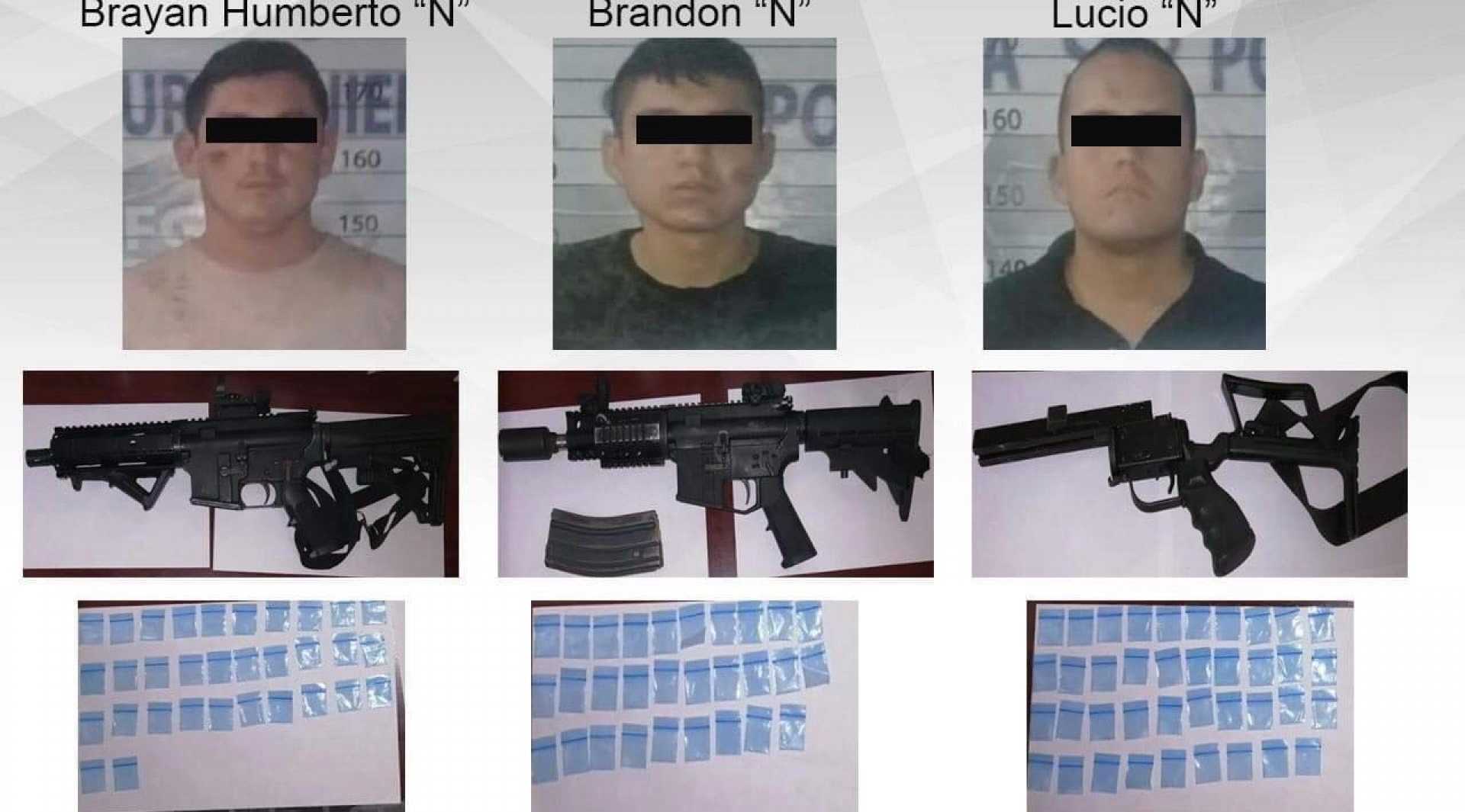 Detienen policías y militares a tres hombres con dos armas largas, en Tlaltizapán