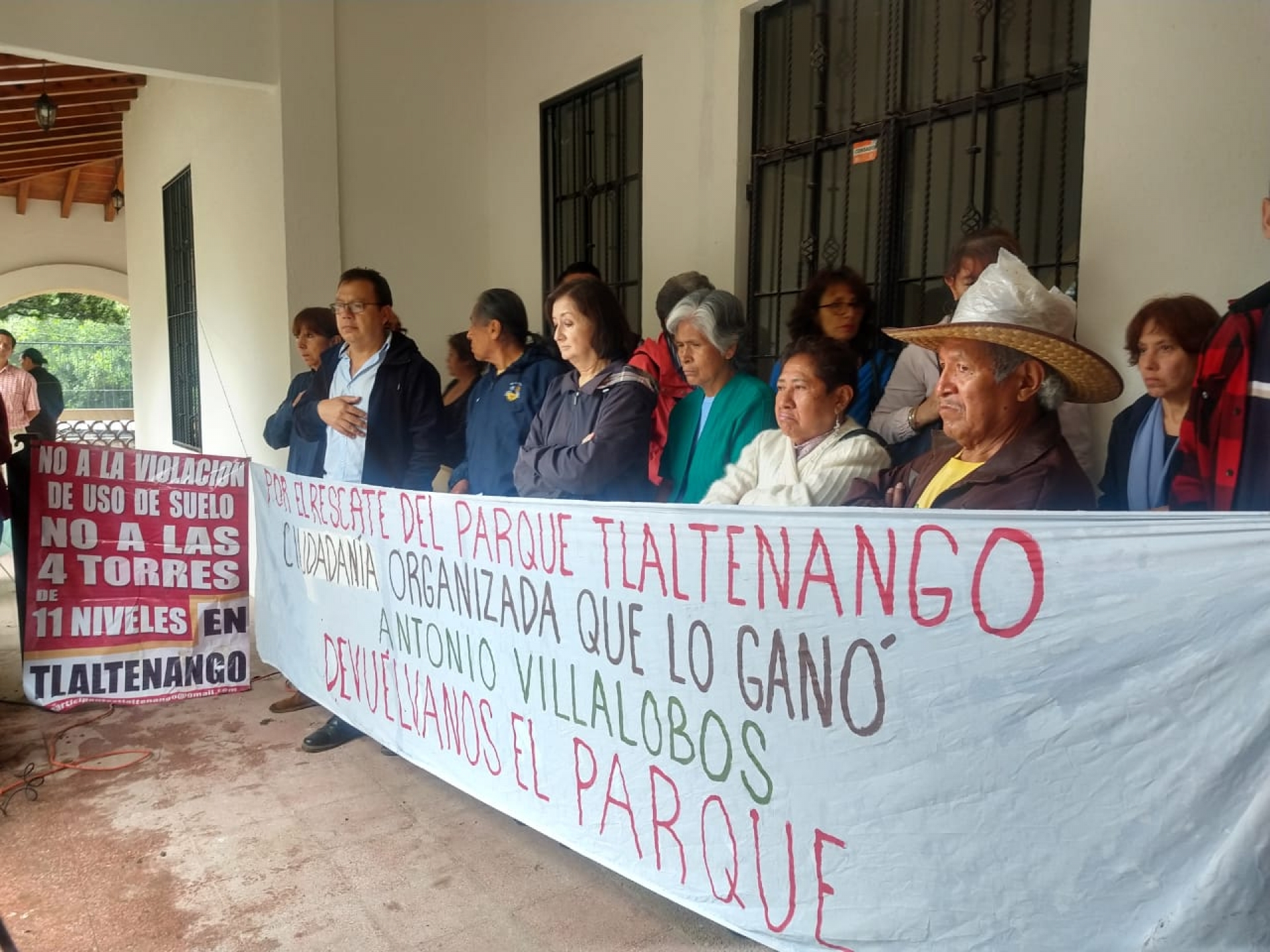 Se manifiestan ambientalistas en el parque Tlaltenango
