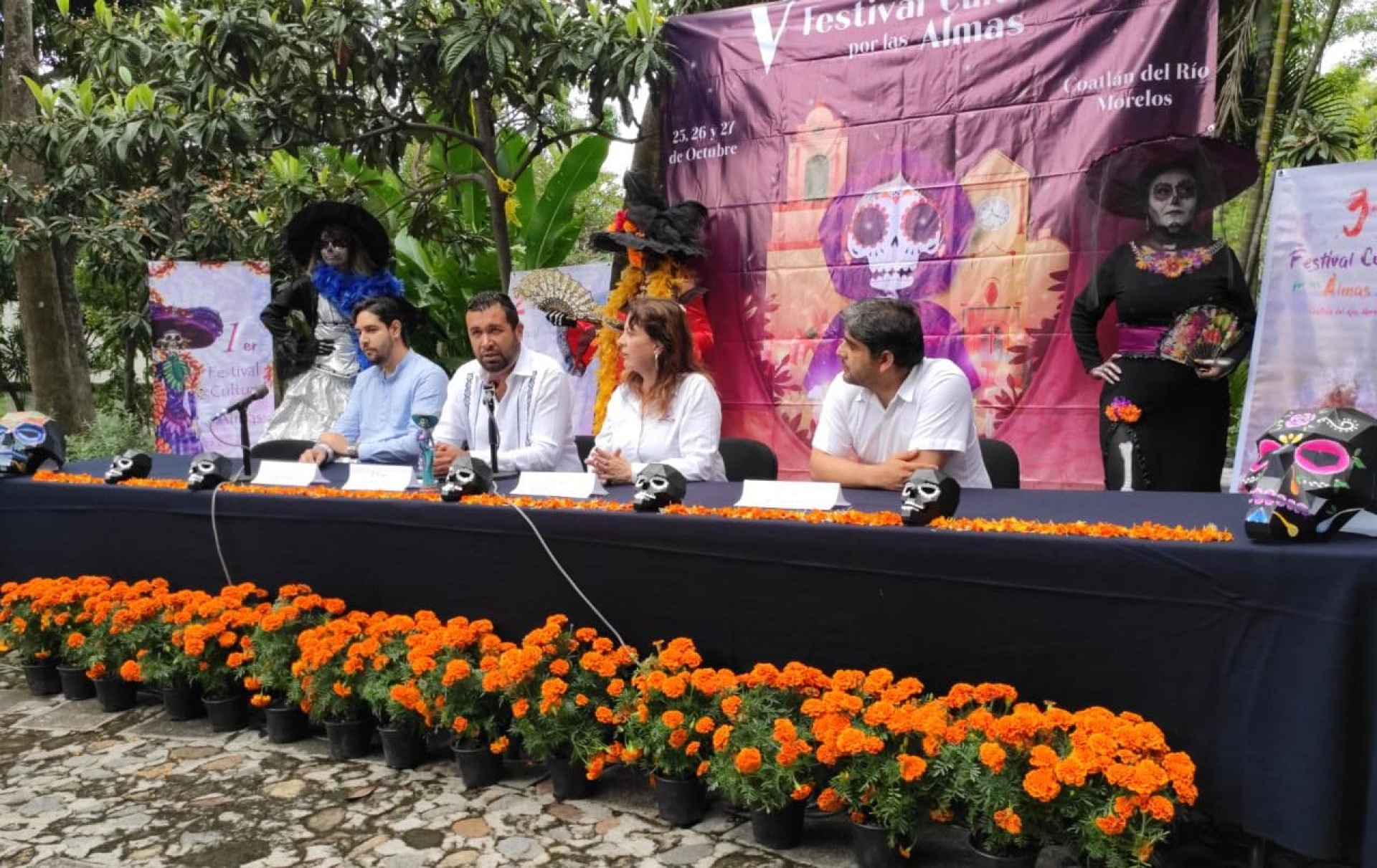 Presentan STyC y autoridades de Coatlán del Río el 'Festival cultural por las almas'