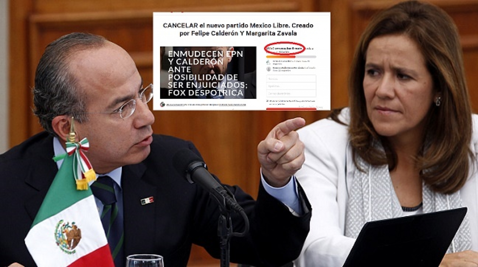 Calderón y Zavala casi llegan a 150 mil firmas… para que se cancele su nuevo partido político