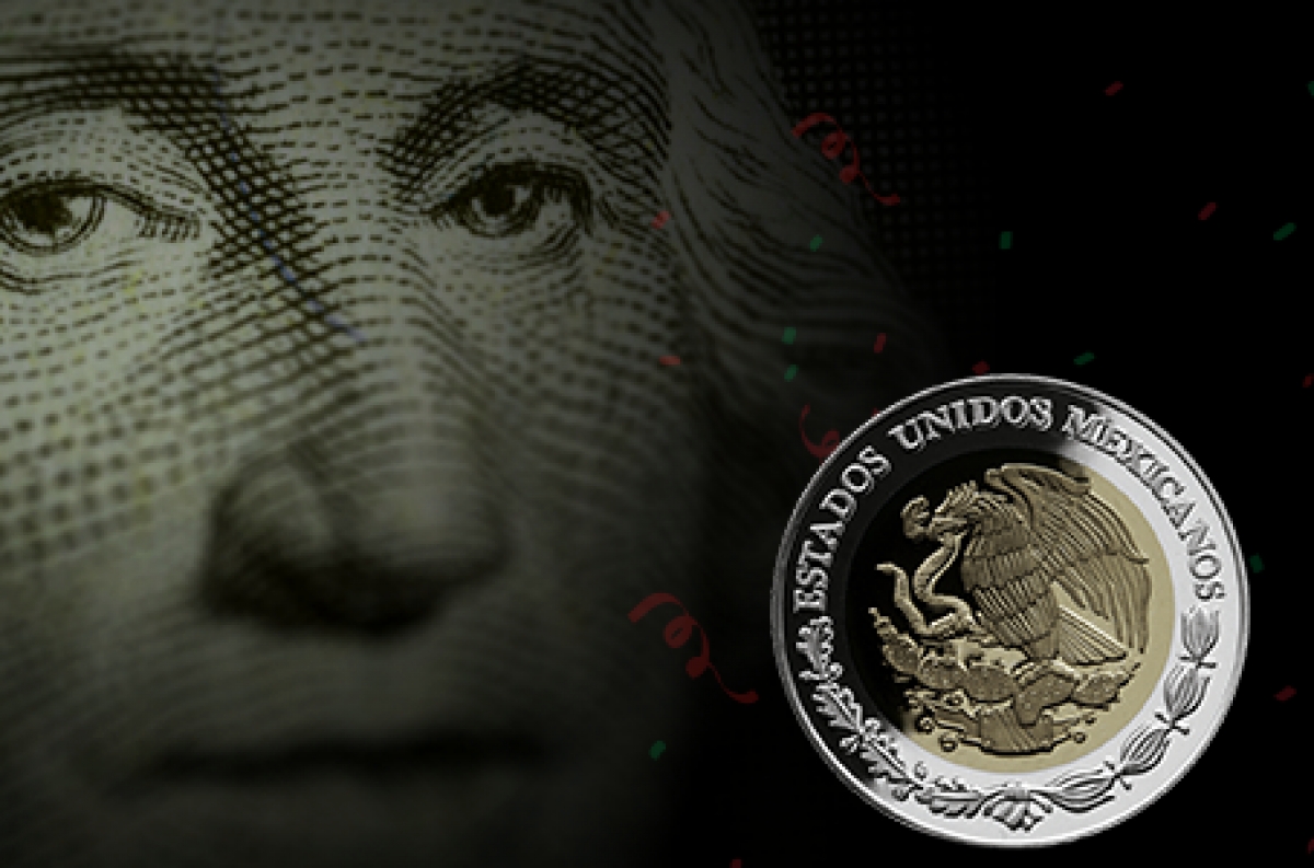 Dólar se va a 19.95 pesos en bancos