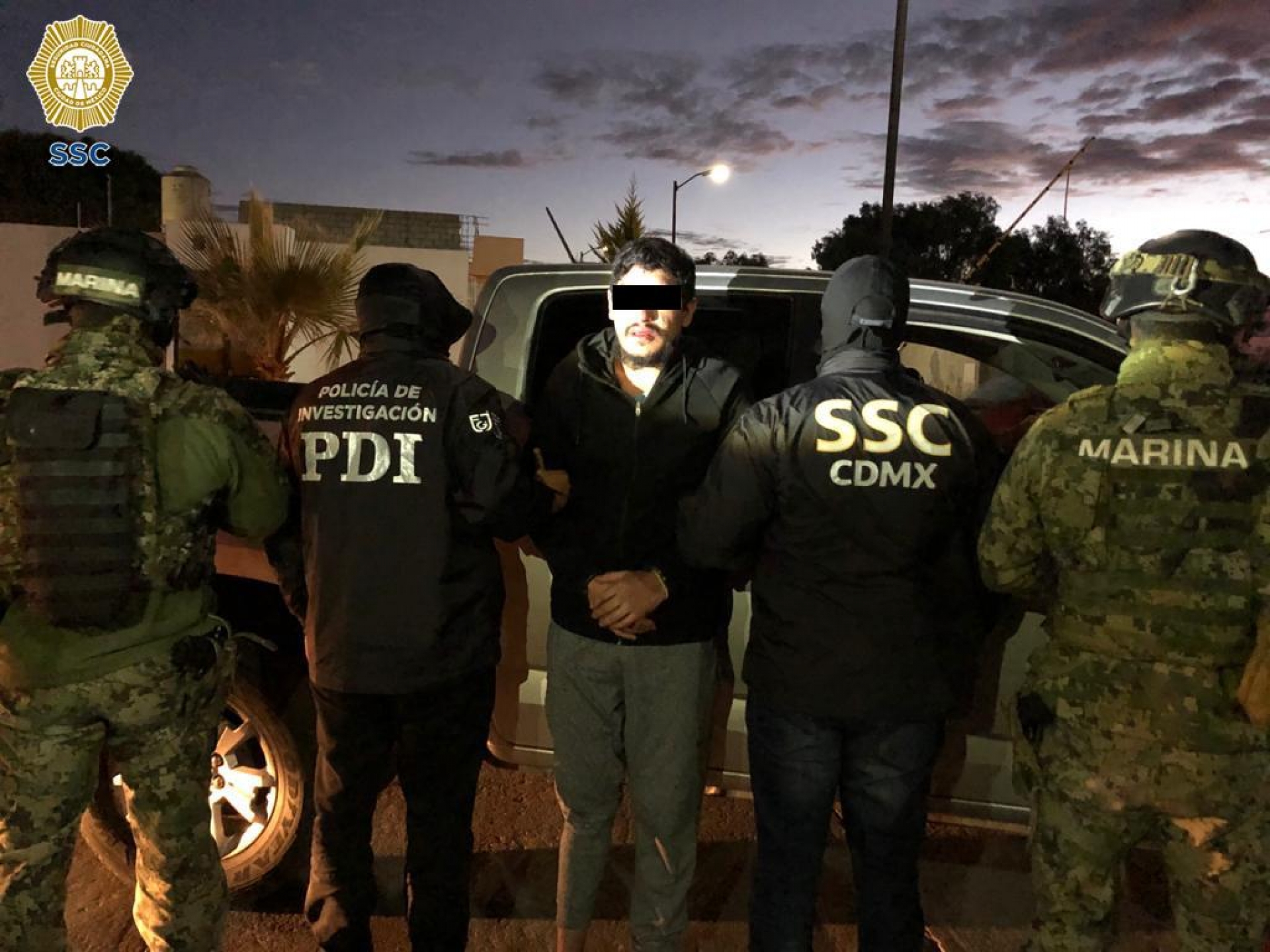 Detienen a 'El Lunares', líder de 'La Unión Tepito', en Hidalgo