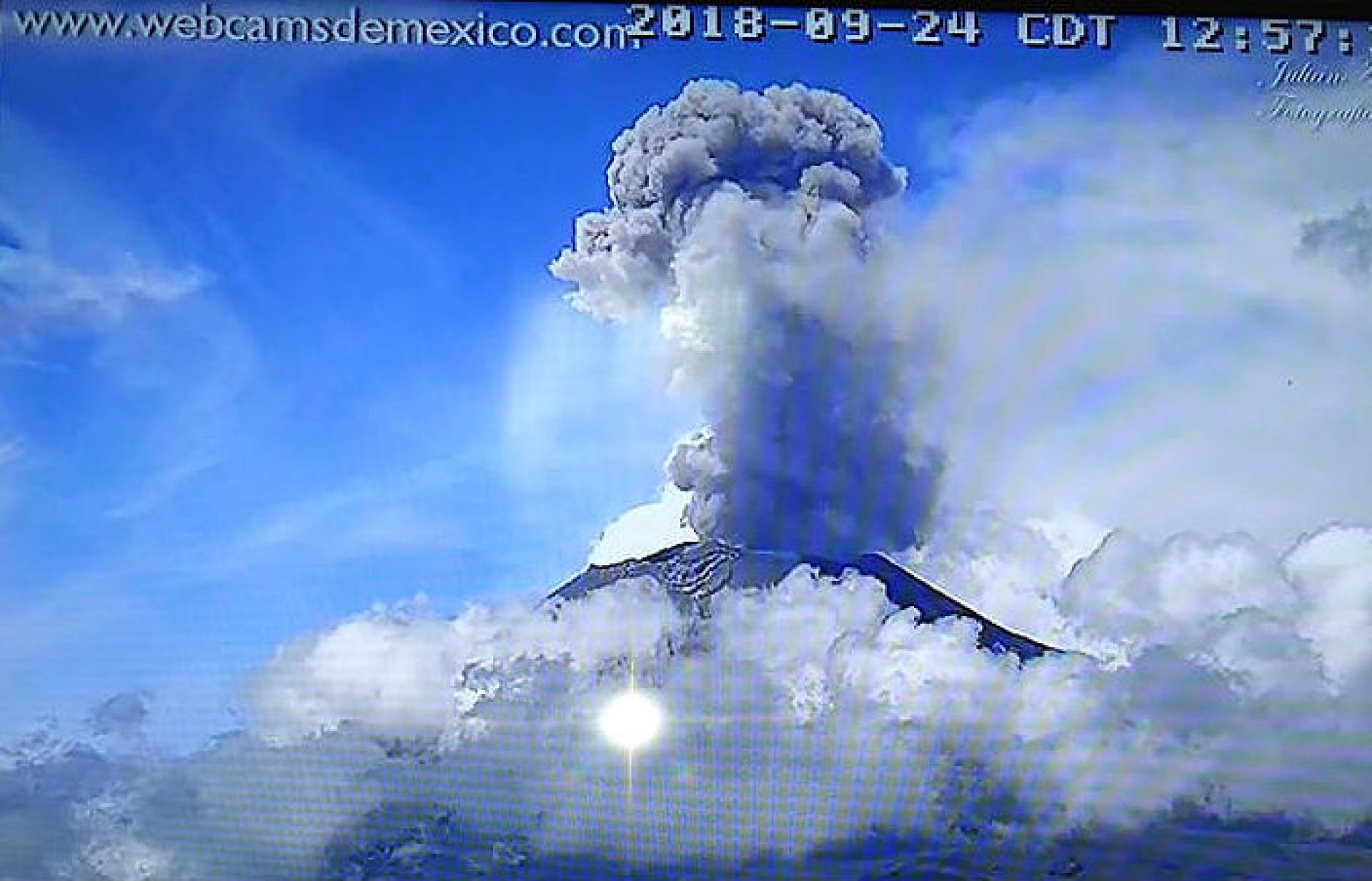 Incrementa actividad 'inusual' del volcán Popocatépetl